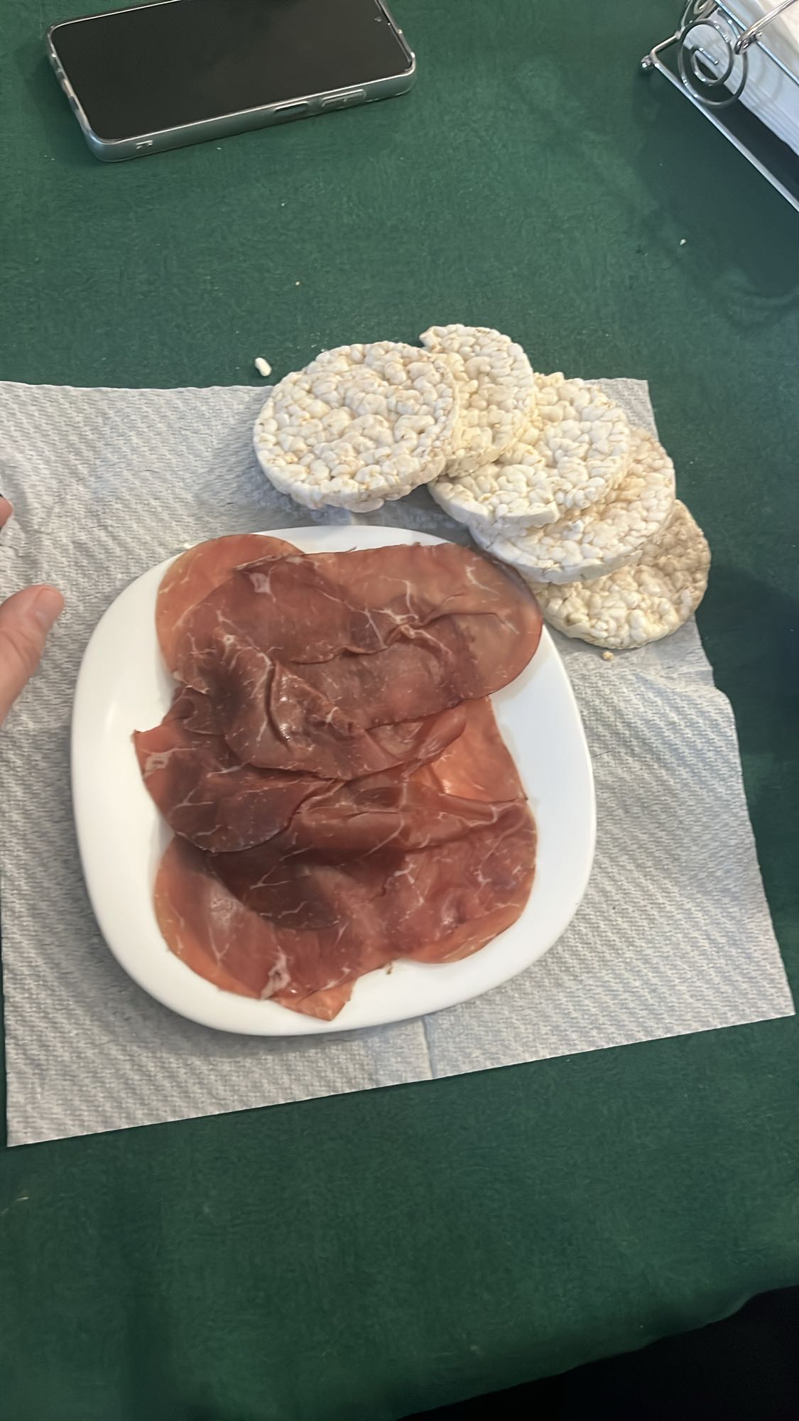 Rice Cakes with Bresaola