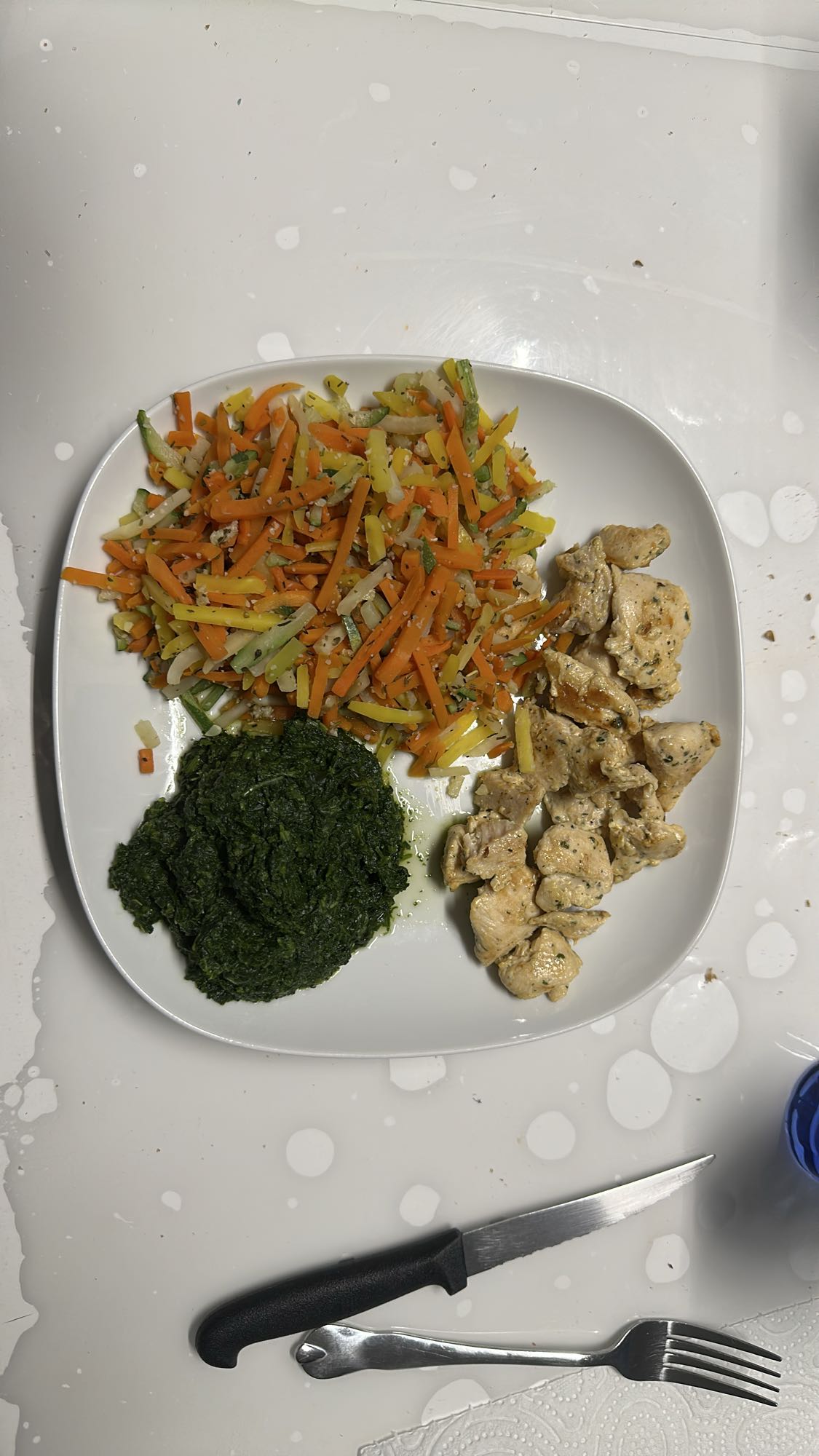 Poulet avec légumes