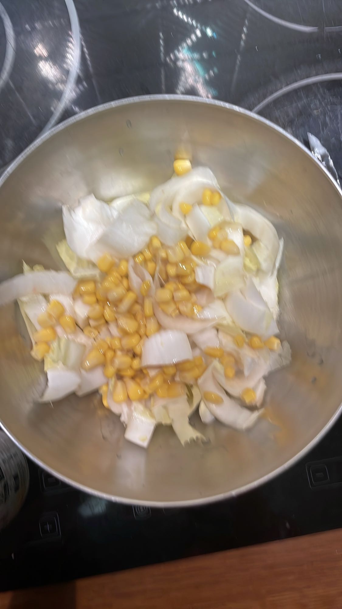 Salade d'endives et maïs