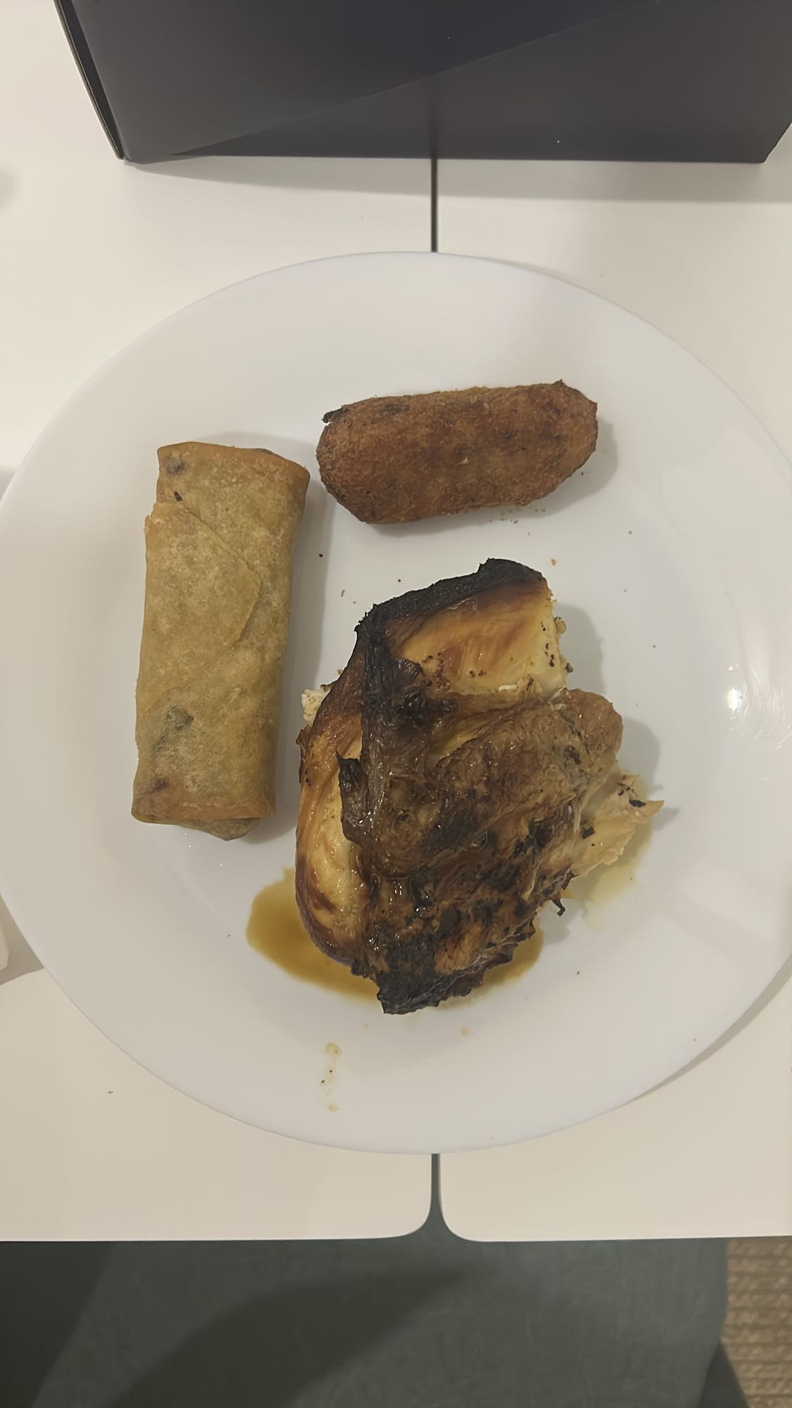 Pollo asado con acompañamientos