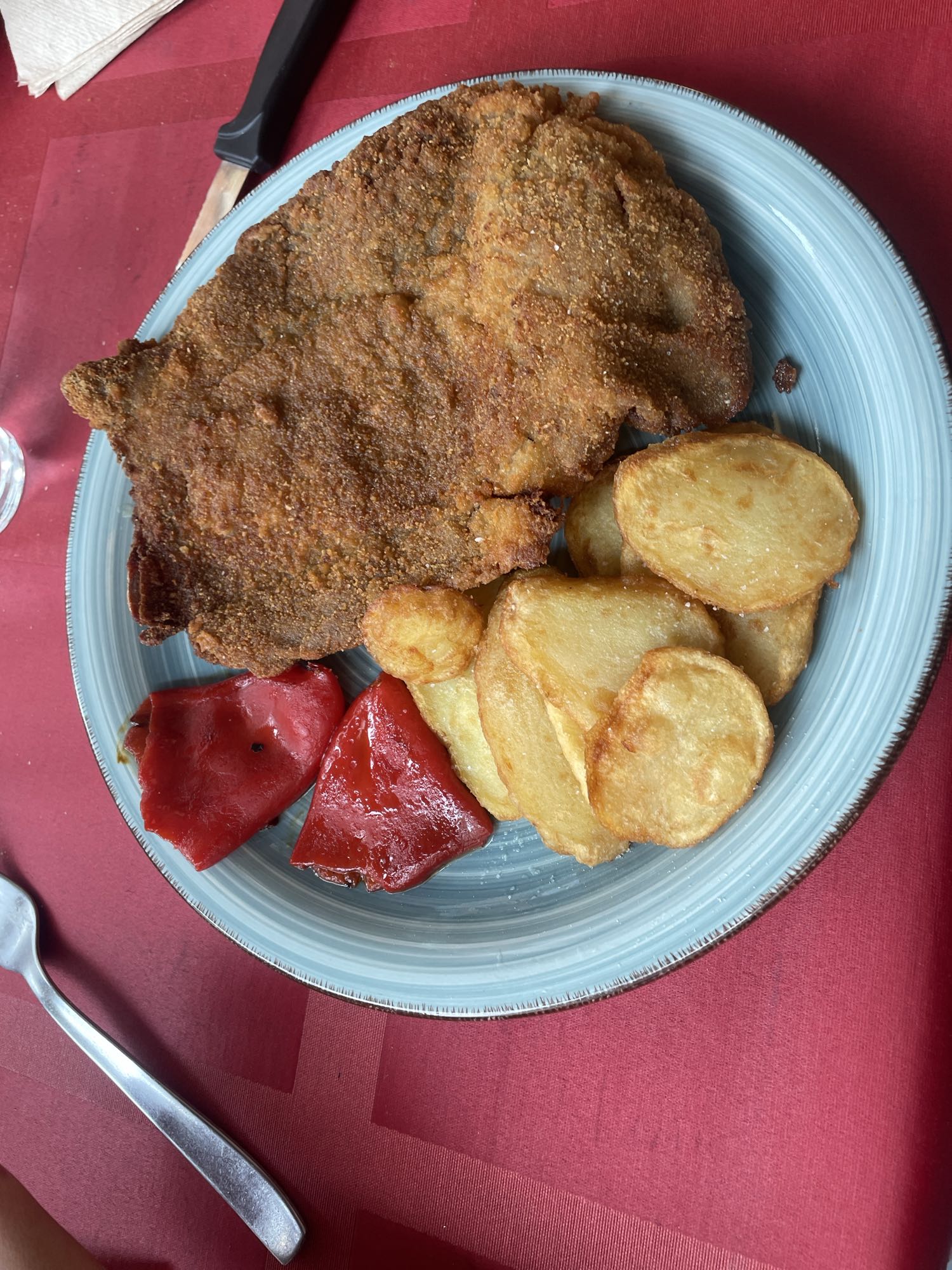 Milanesa con papas