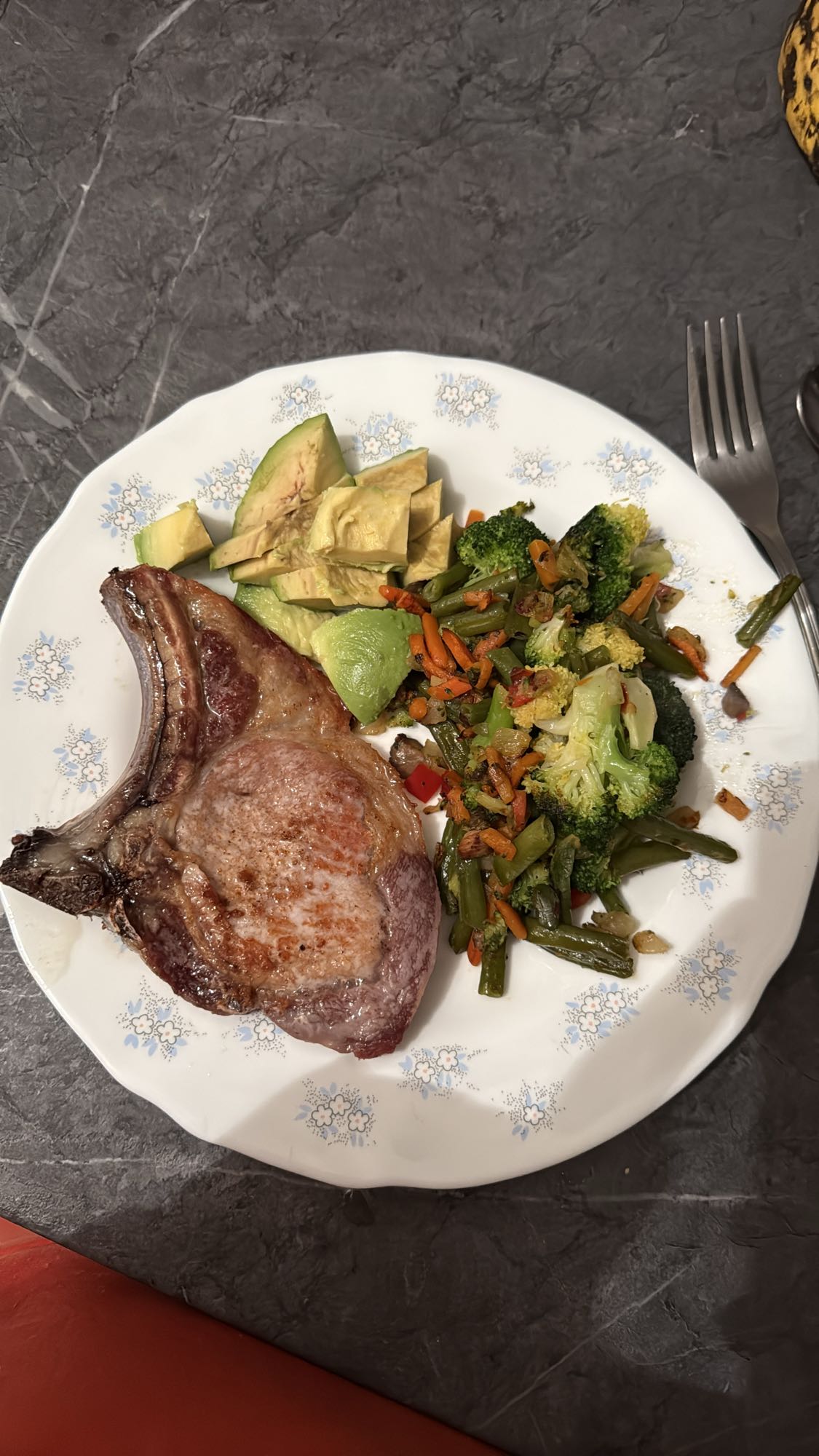 Chuleta con verduras