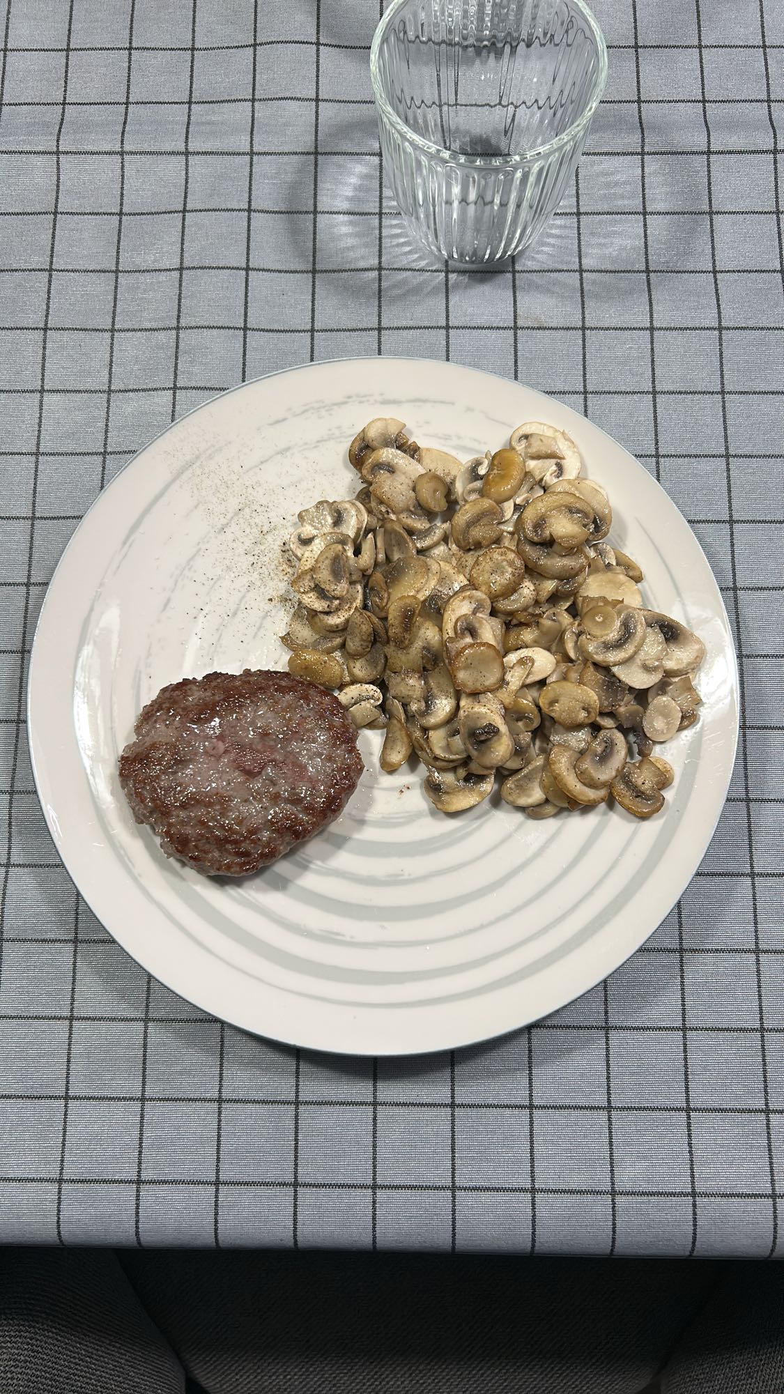 Hamburguesa amb xampinyons