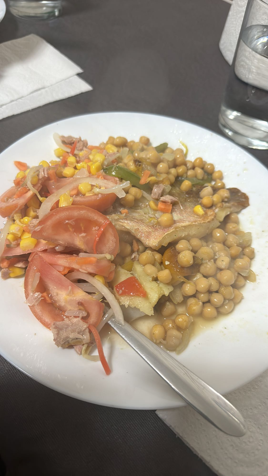 Ensalada con garbanzos