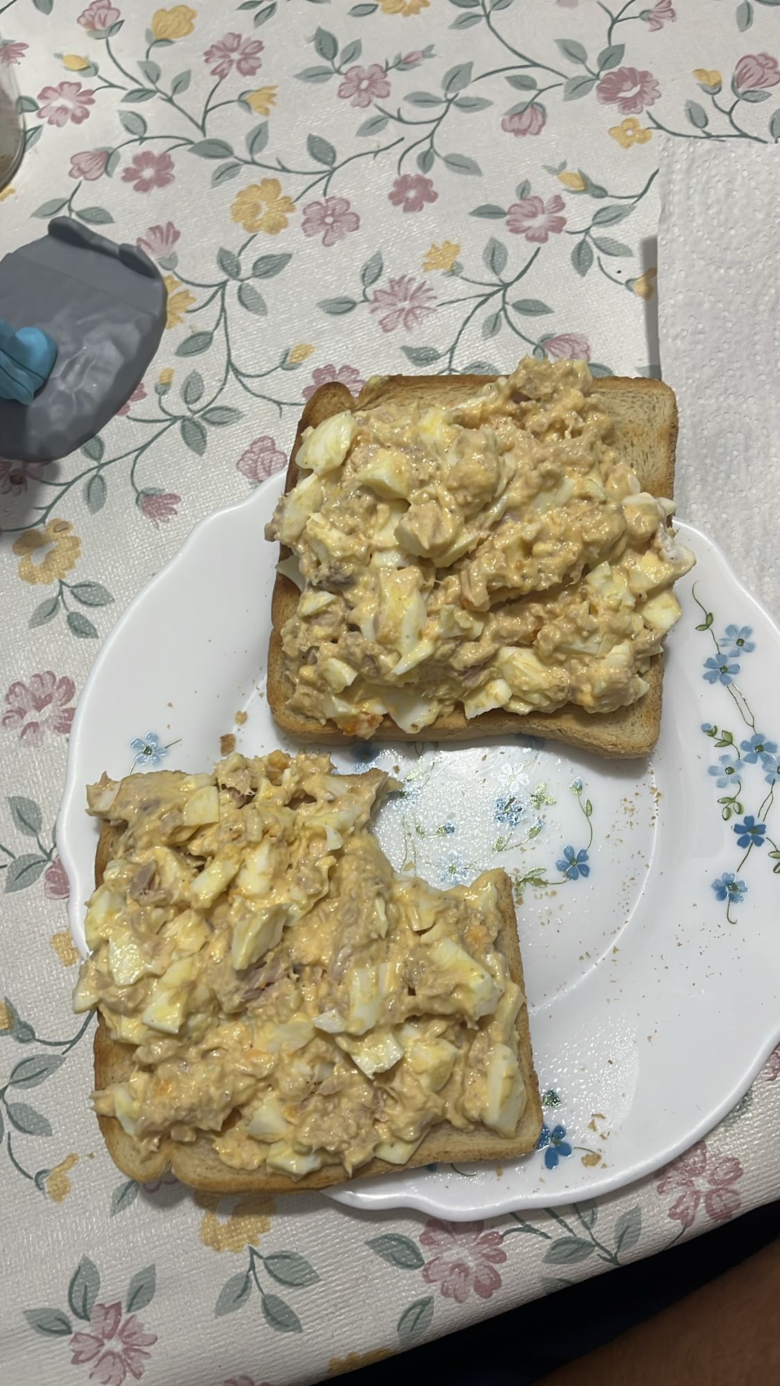 Tostadas con ensalada