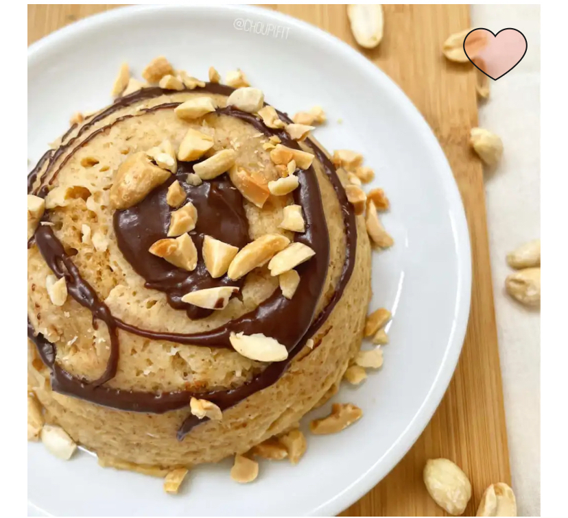Mug cake beurre de cacahuète