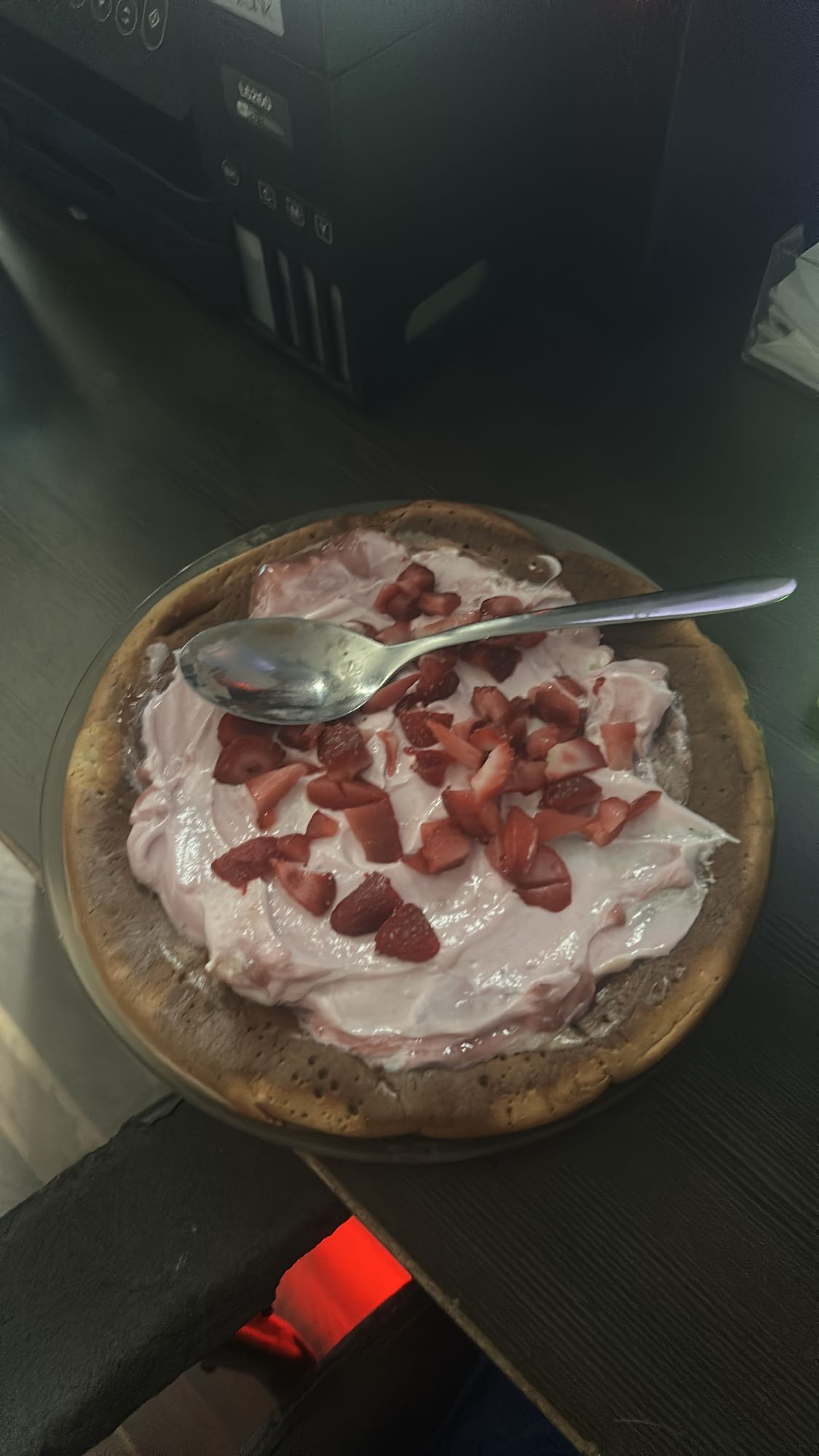 Omlet białkowy z truskawkami