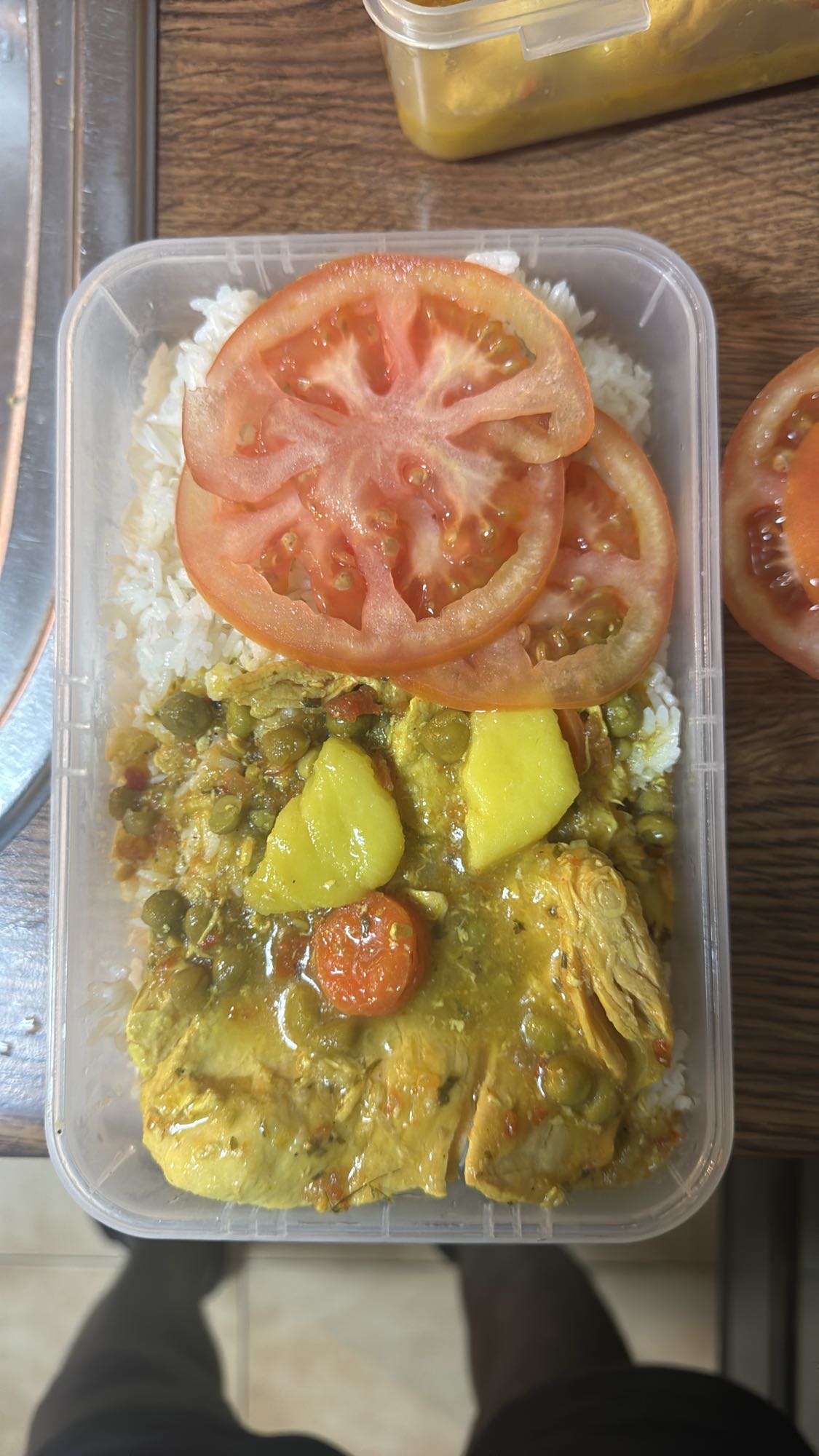 Pollo guisado con arroz