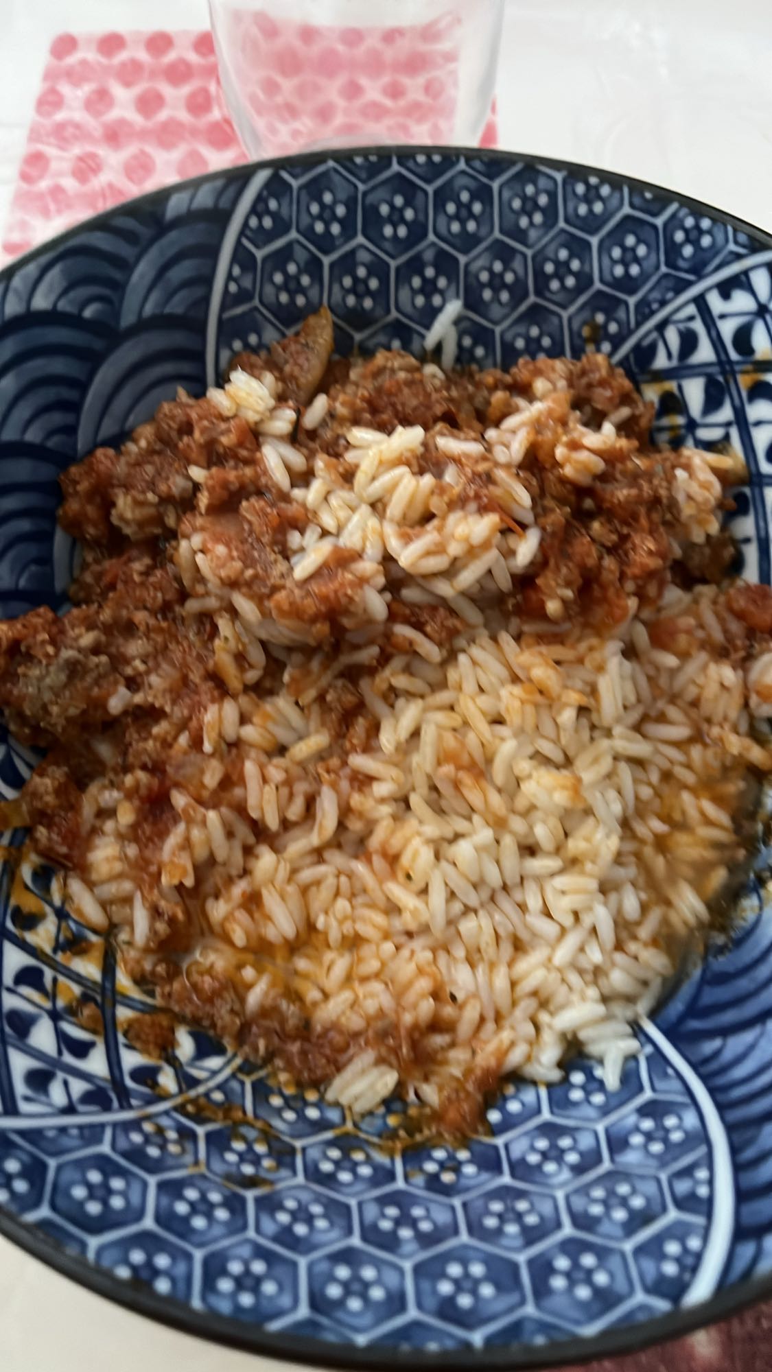 Riz à la sauce bolognaise