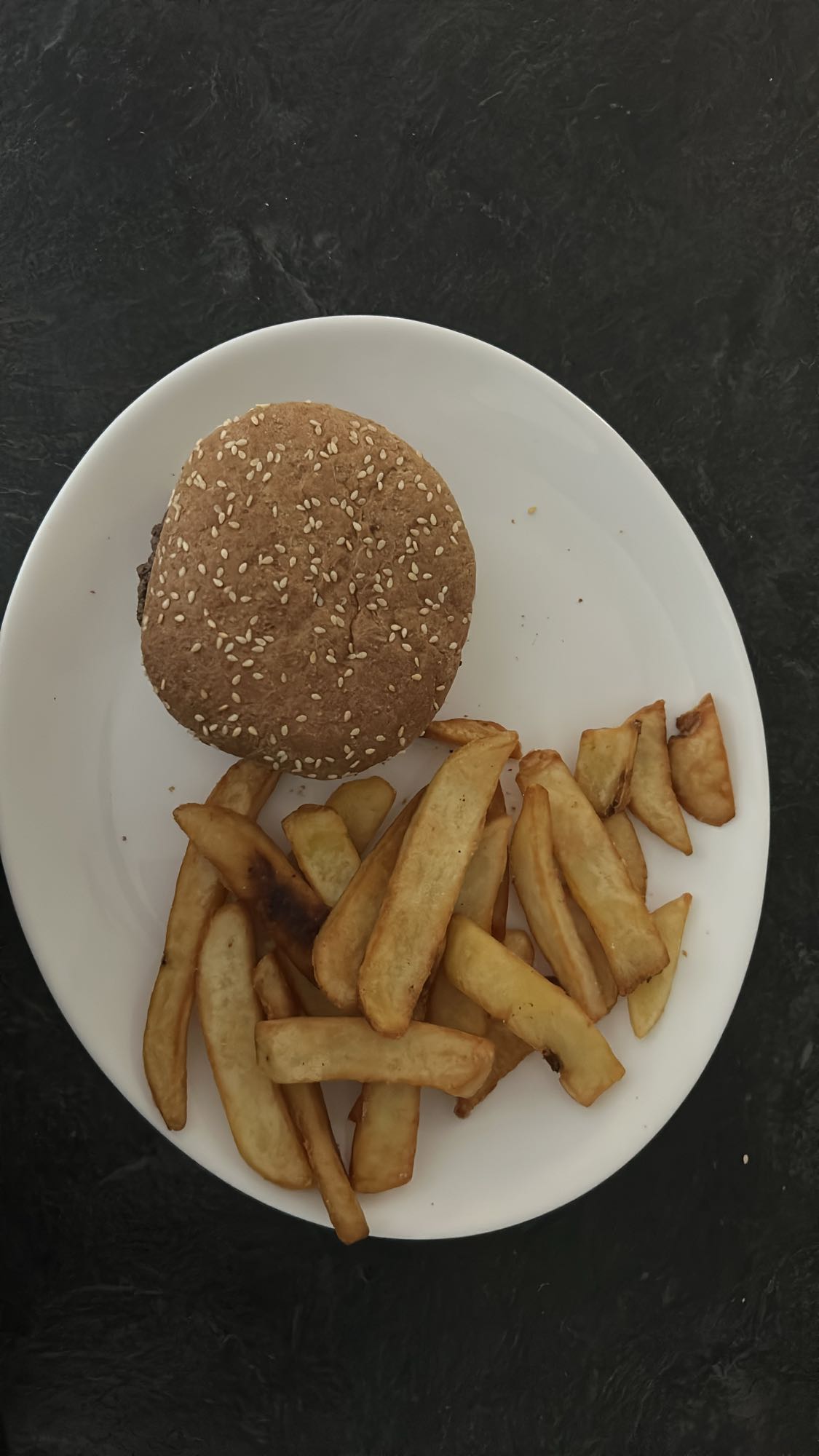 Burger avec frites