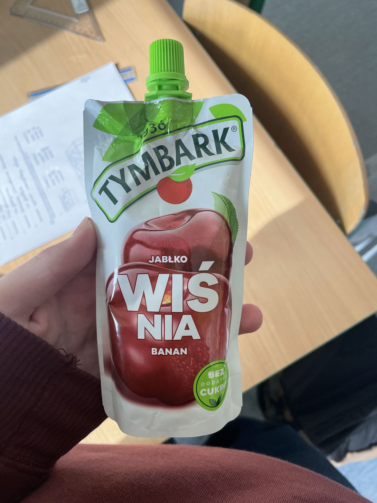 Mus jabłko wiśnia banan