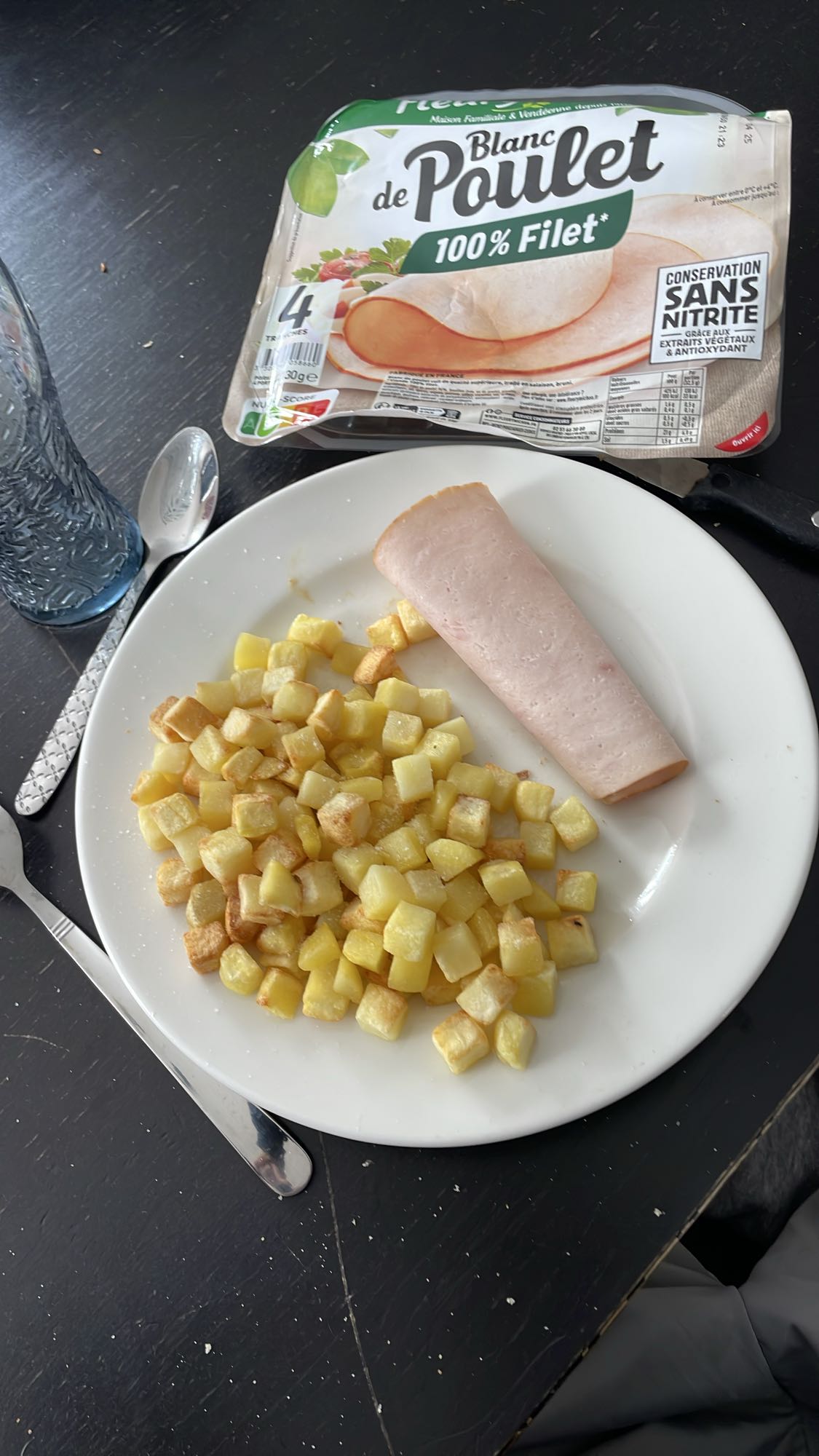 Pommes de terre et poulet