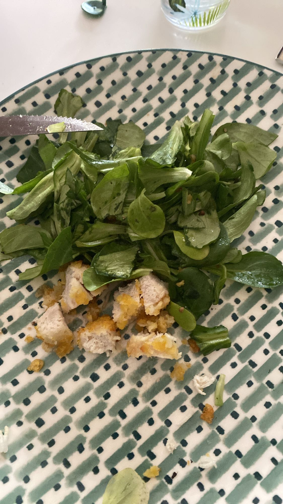 Salade de mâche et poulet