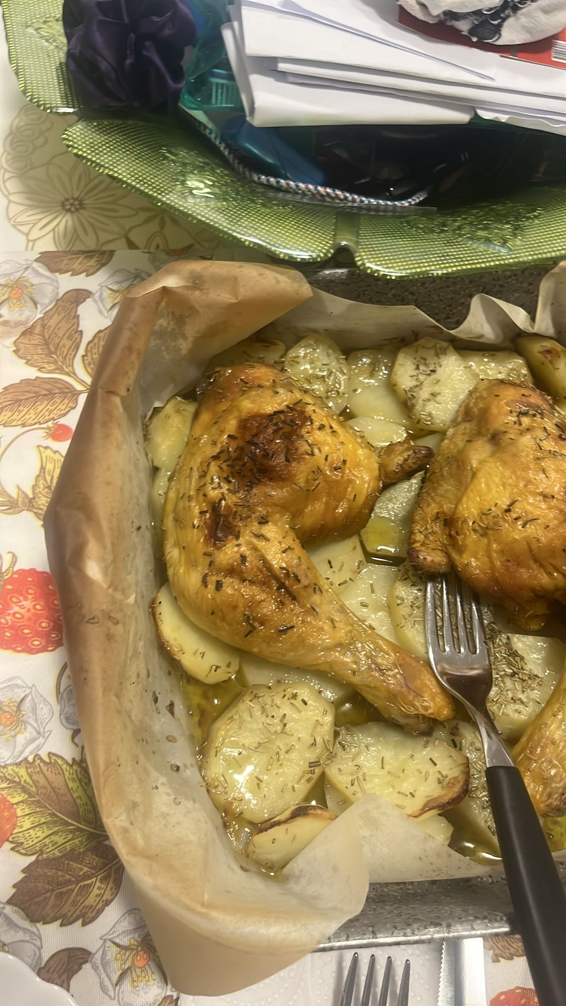 Roasted Chicken with Potatoes