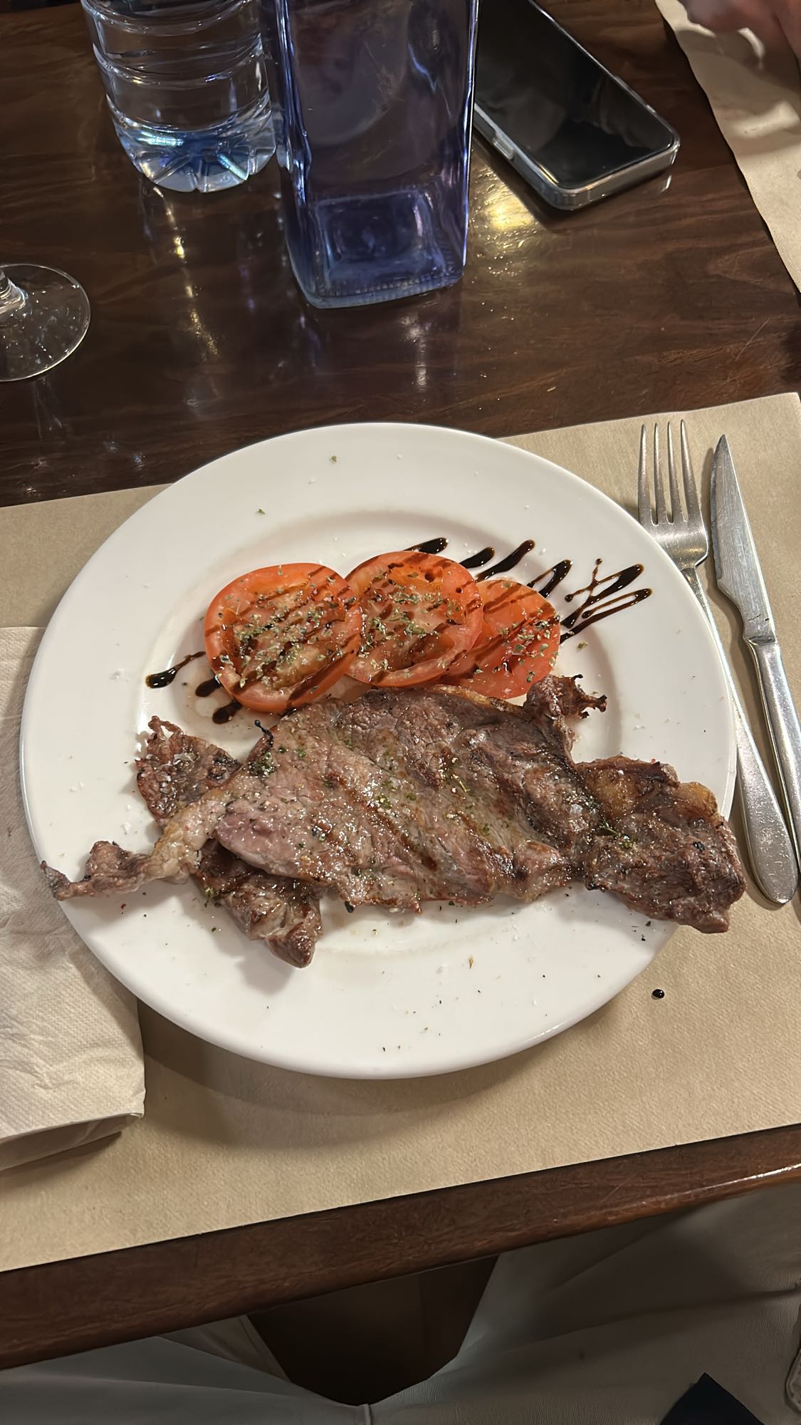 Entrecot amb tomàquet