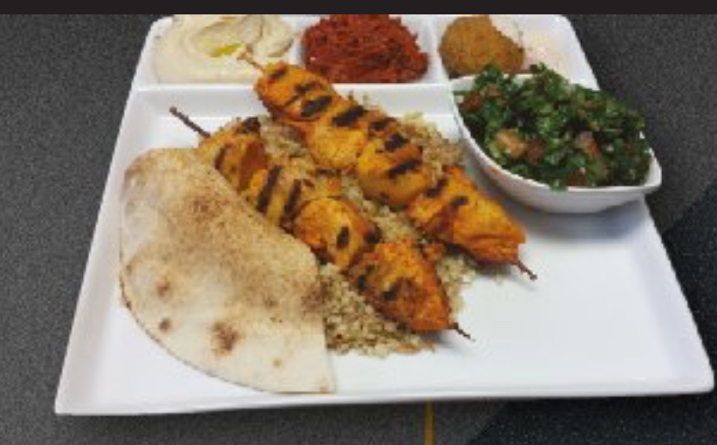 Kycklingspett med bulgur