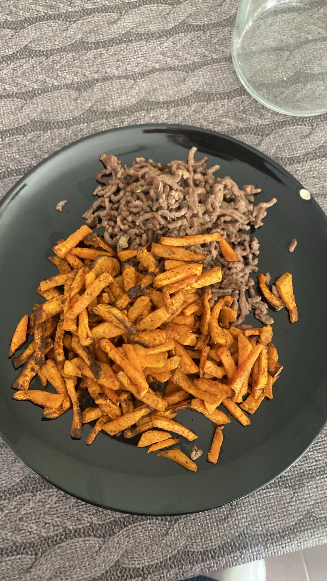 Carne molida con camote