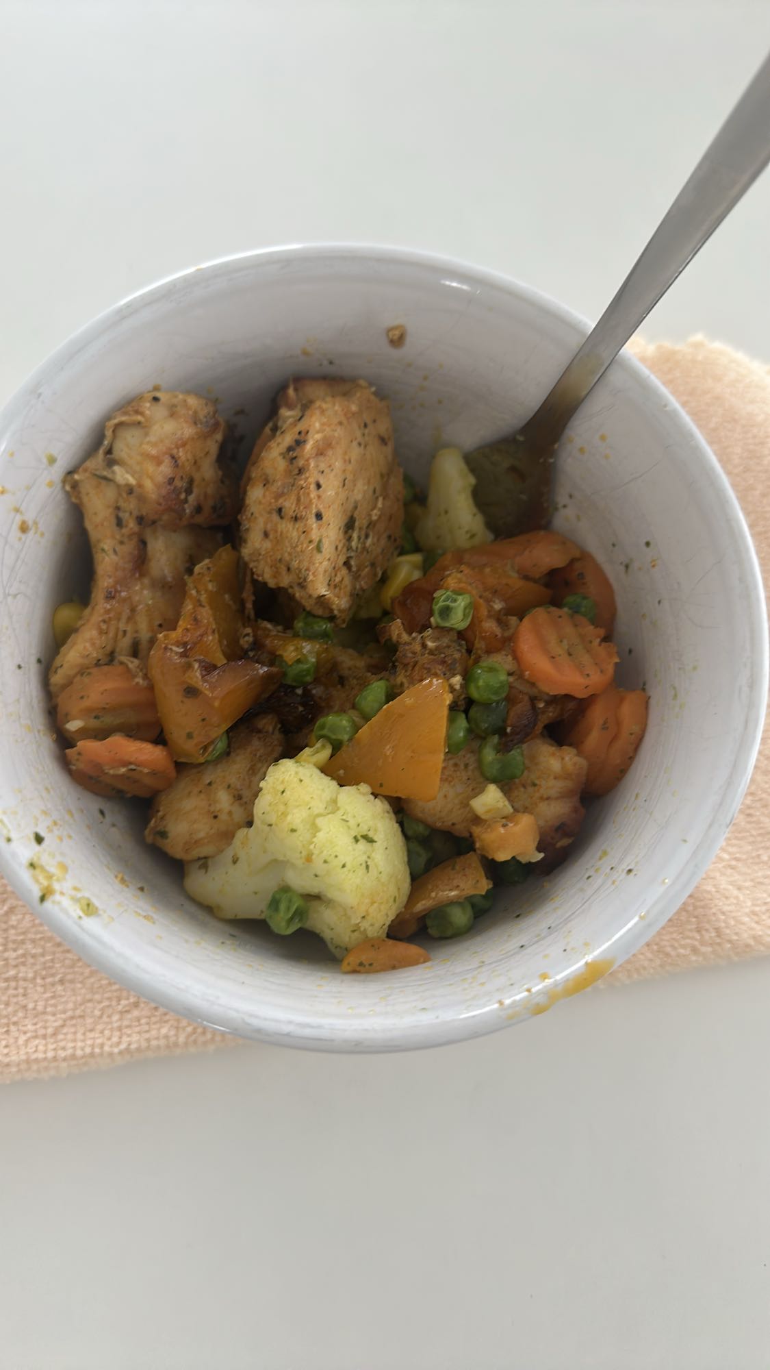 Hähnchen-Gemüse-Bowl