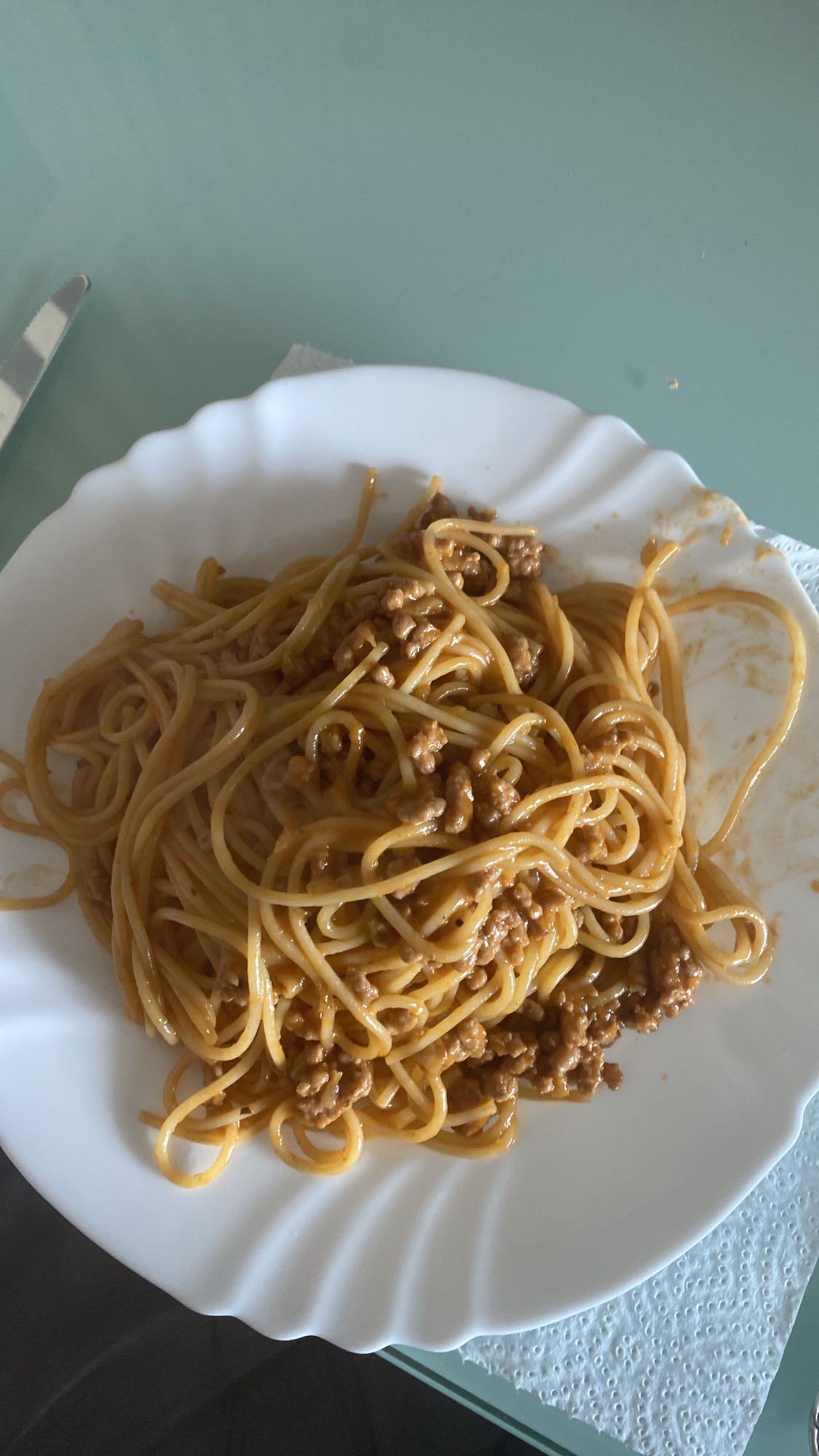 Espaguetes con carne