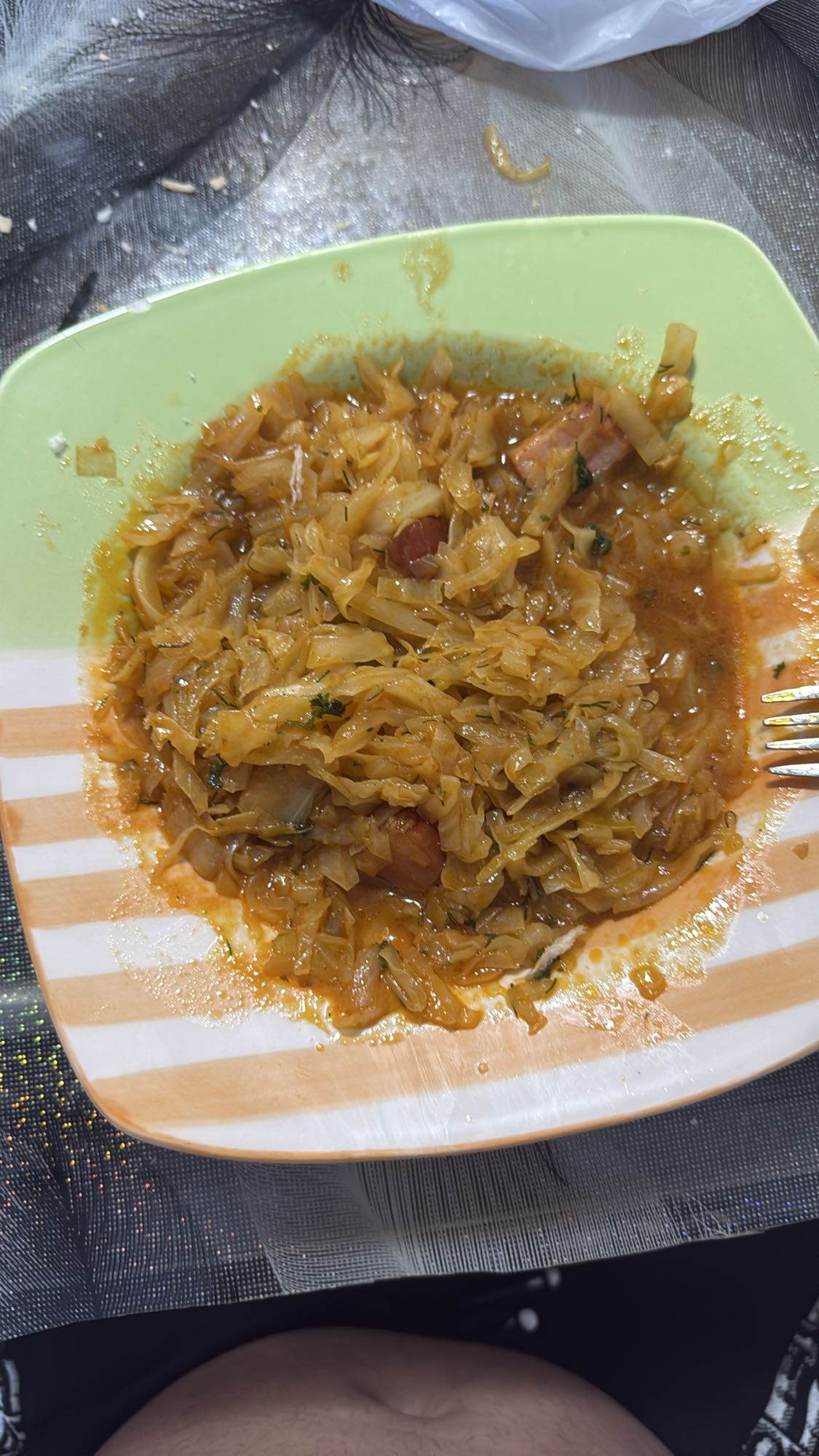 Varză călită cu carne