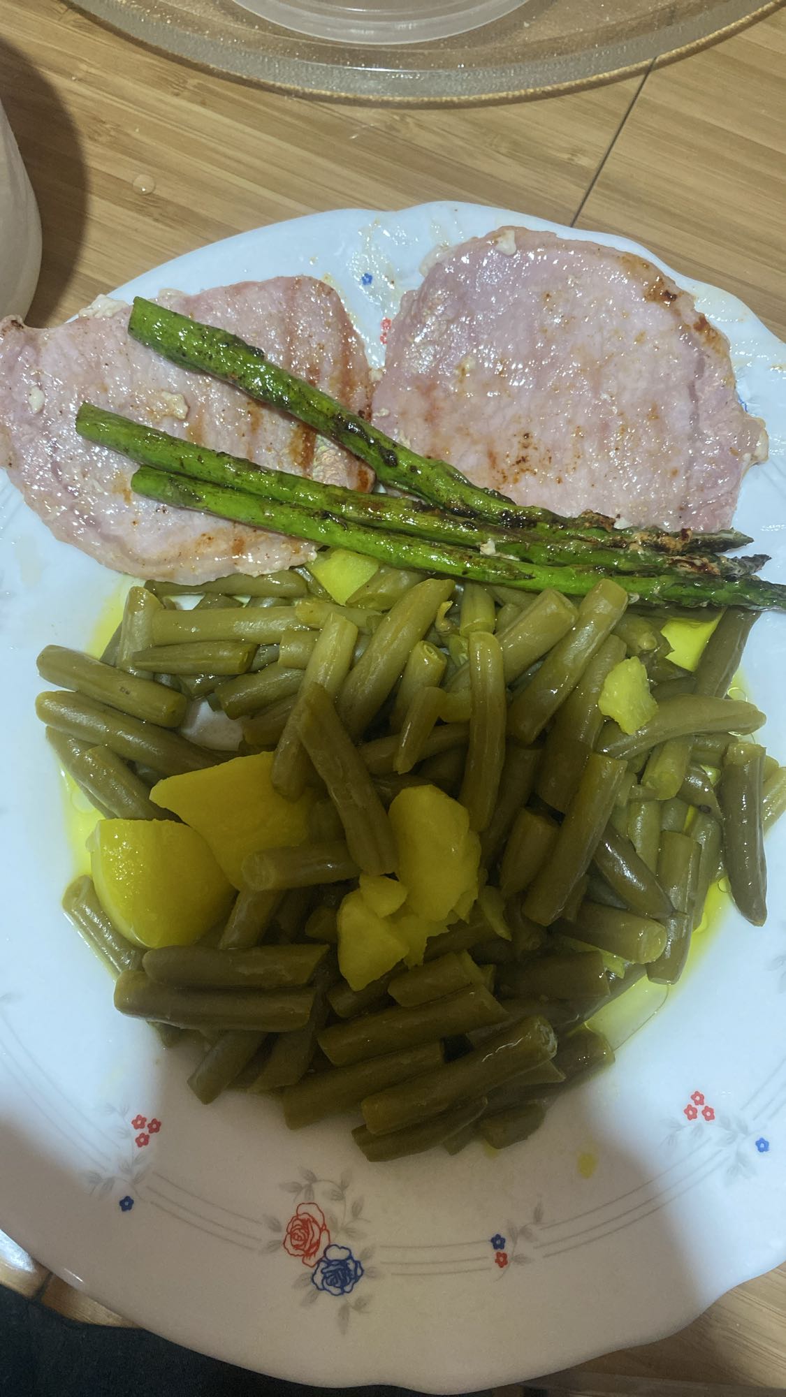 Chuleta con verduras