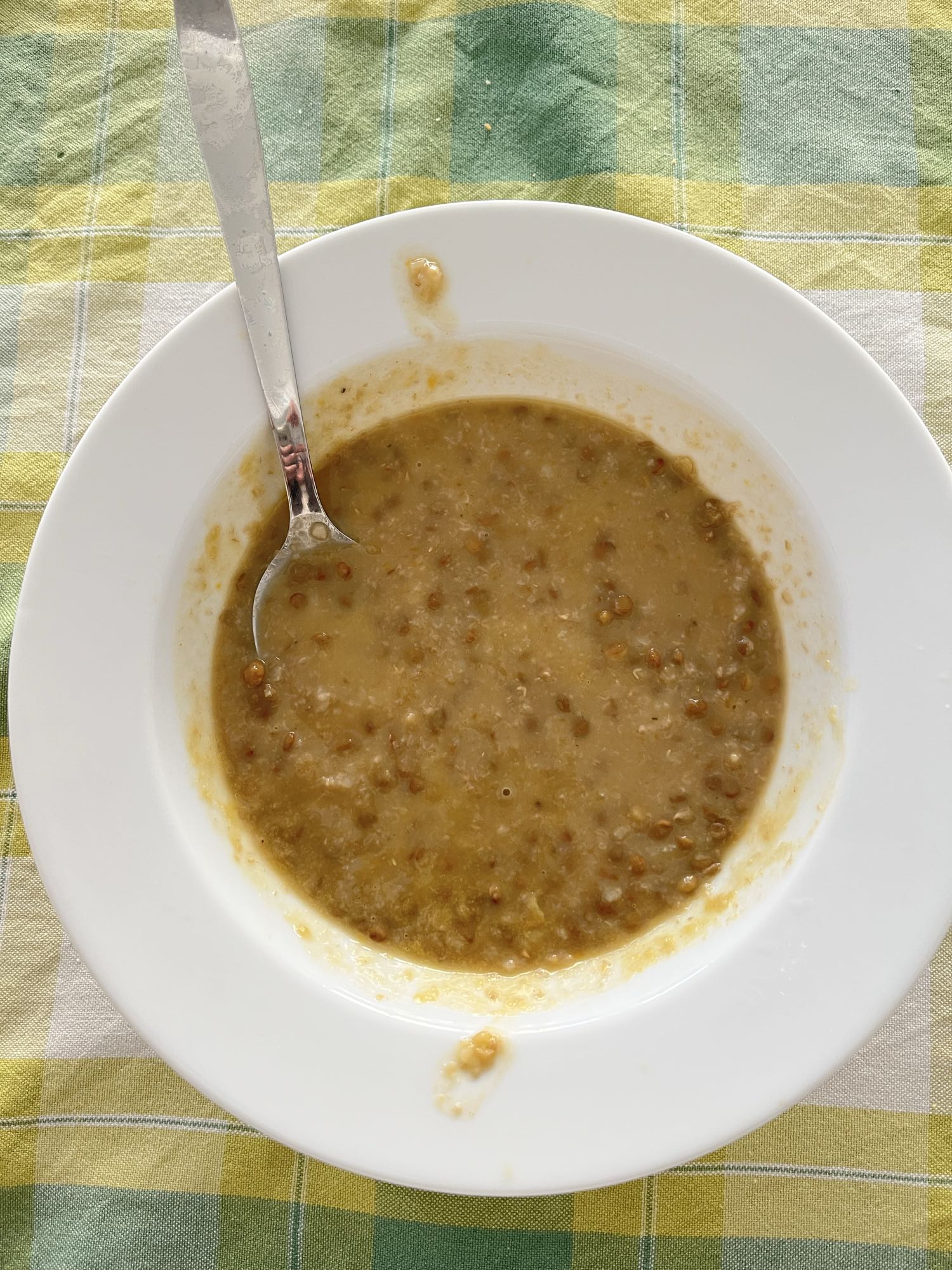Sopa de lentejas