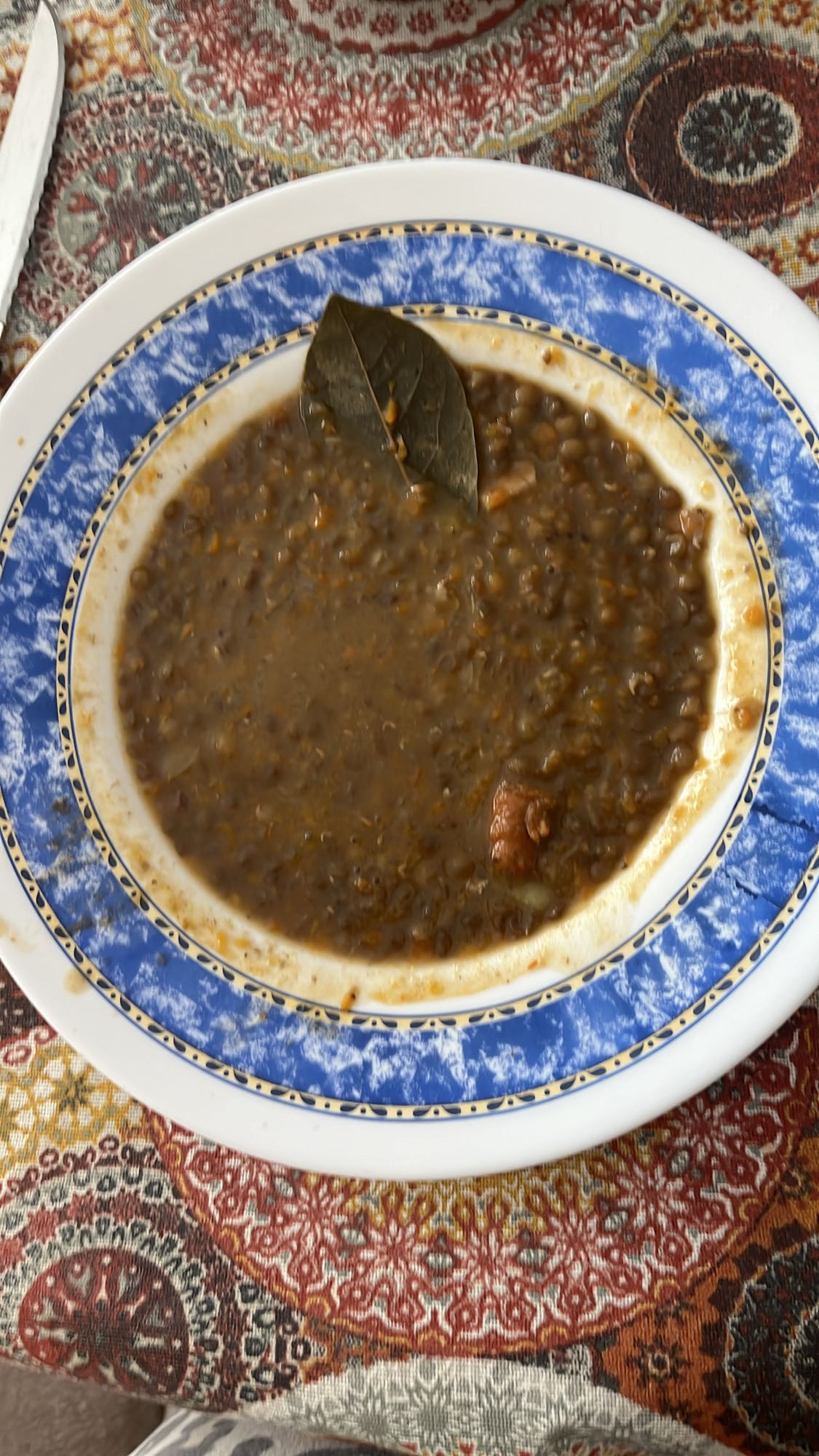 Sopa de lentejas