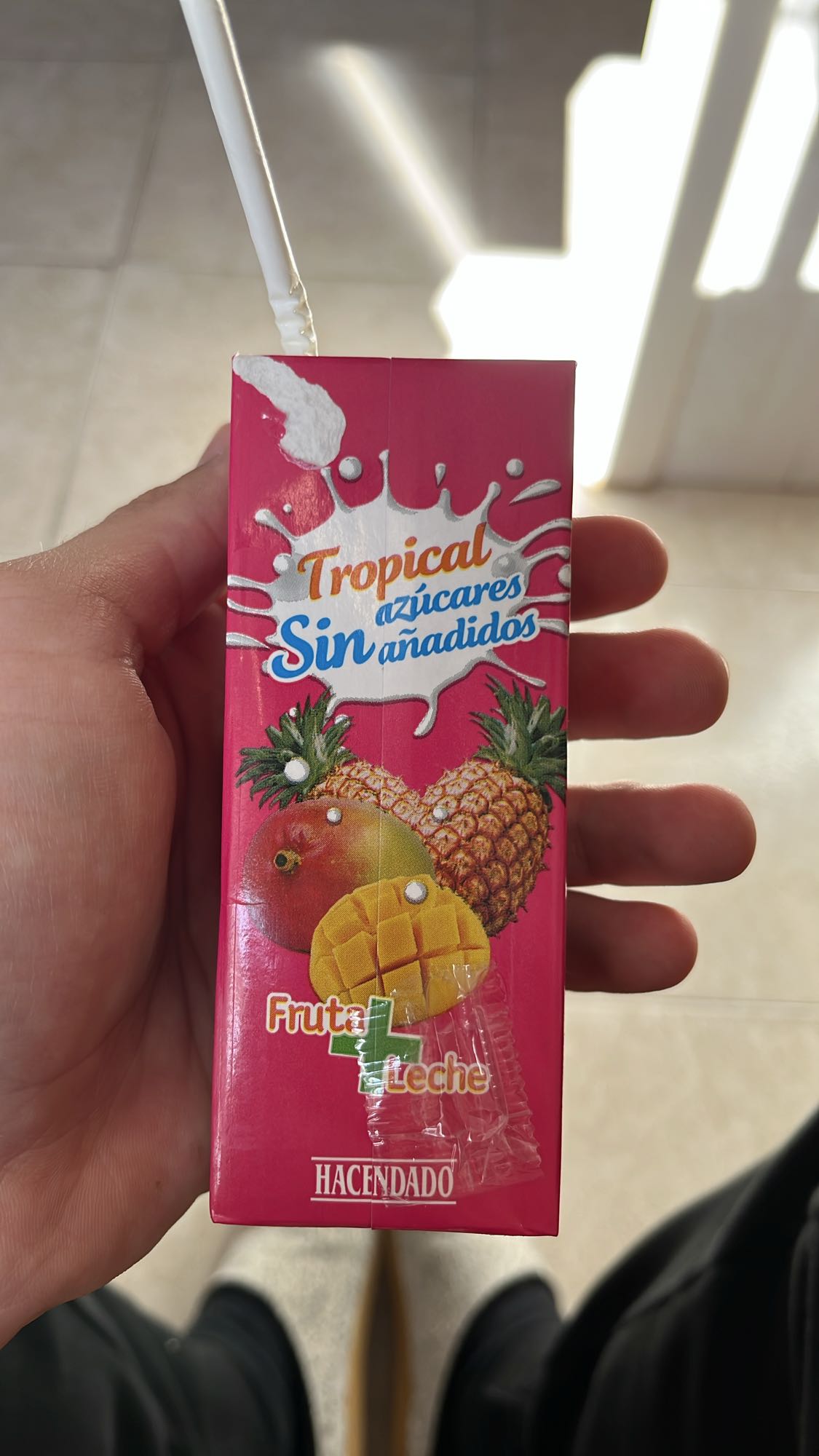 Zumo tropical sin azúcar