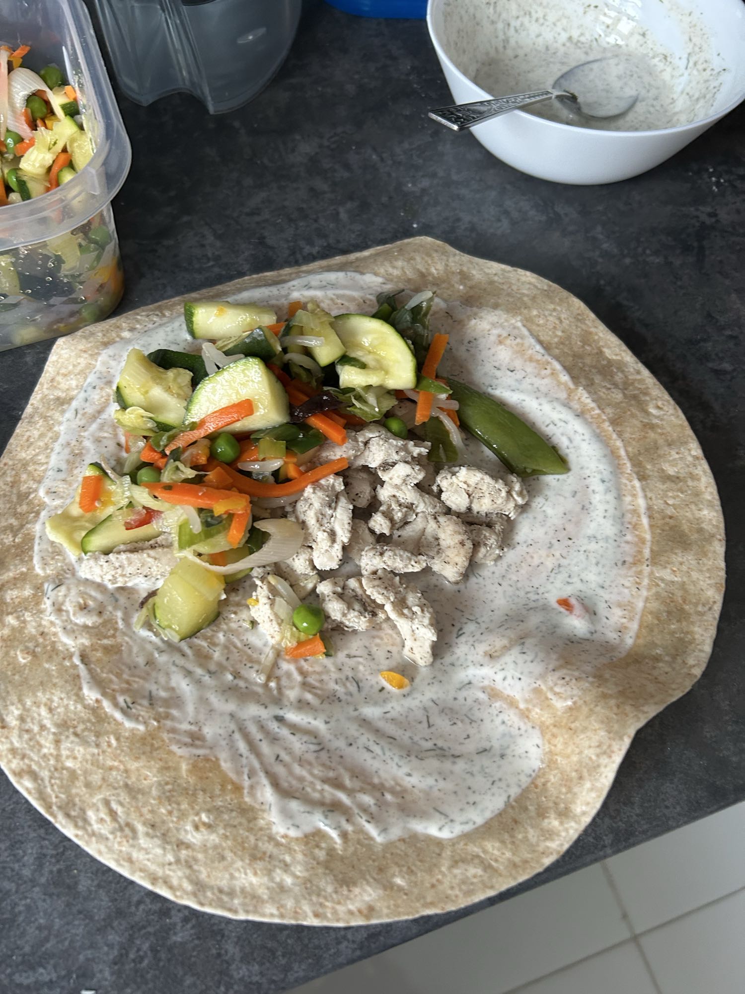 Tortilla z kurczakiem