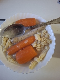 Pasta with Carrots Soup