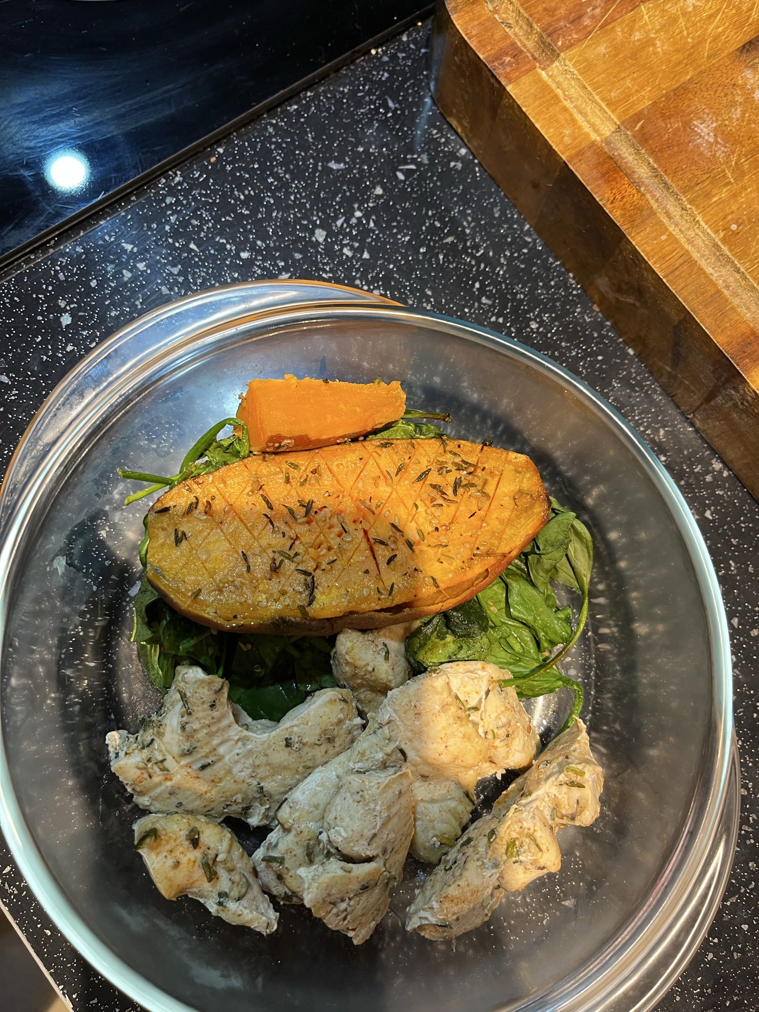 Poulet et patate douce