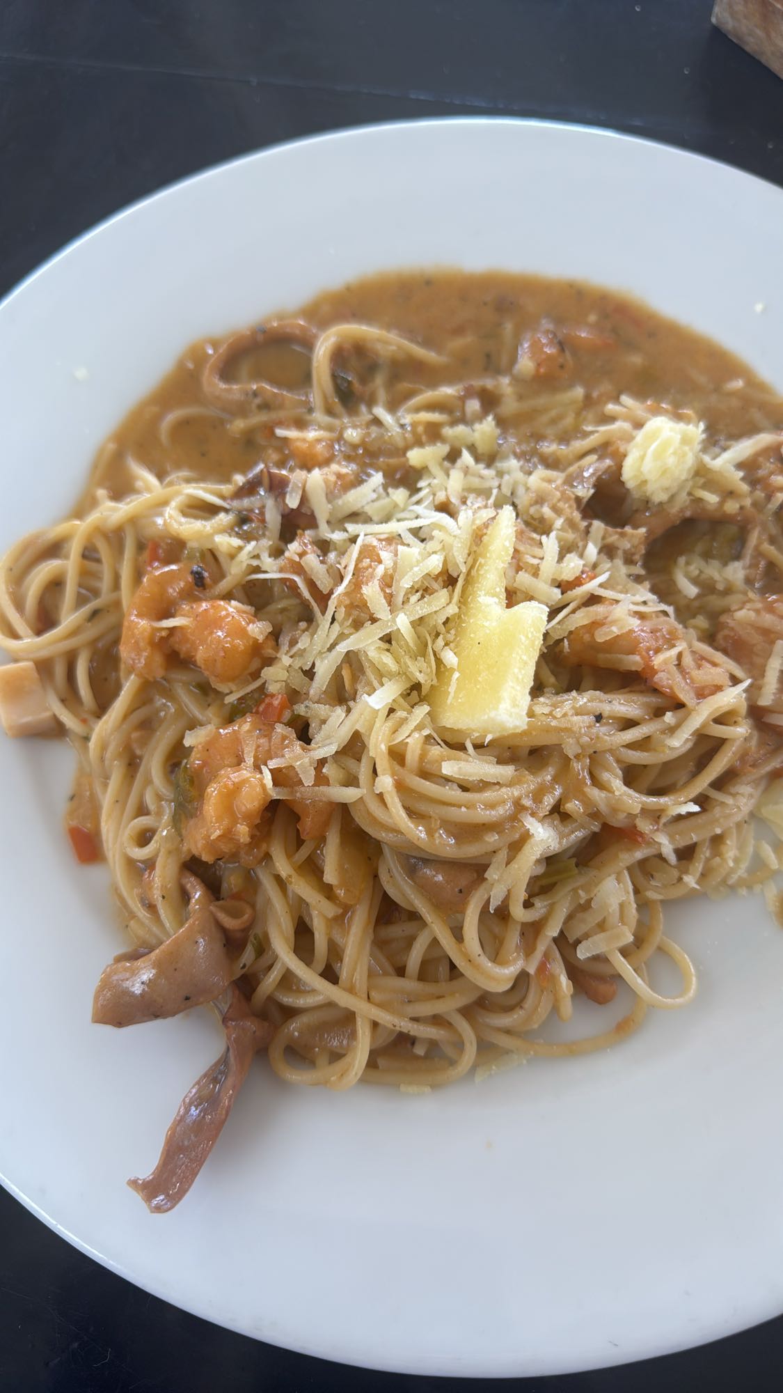 Makaron z krewetkami