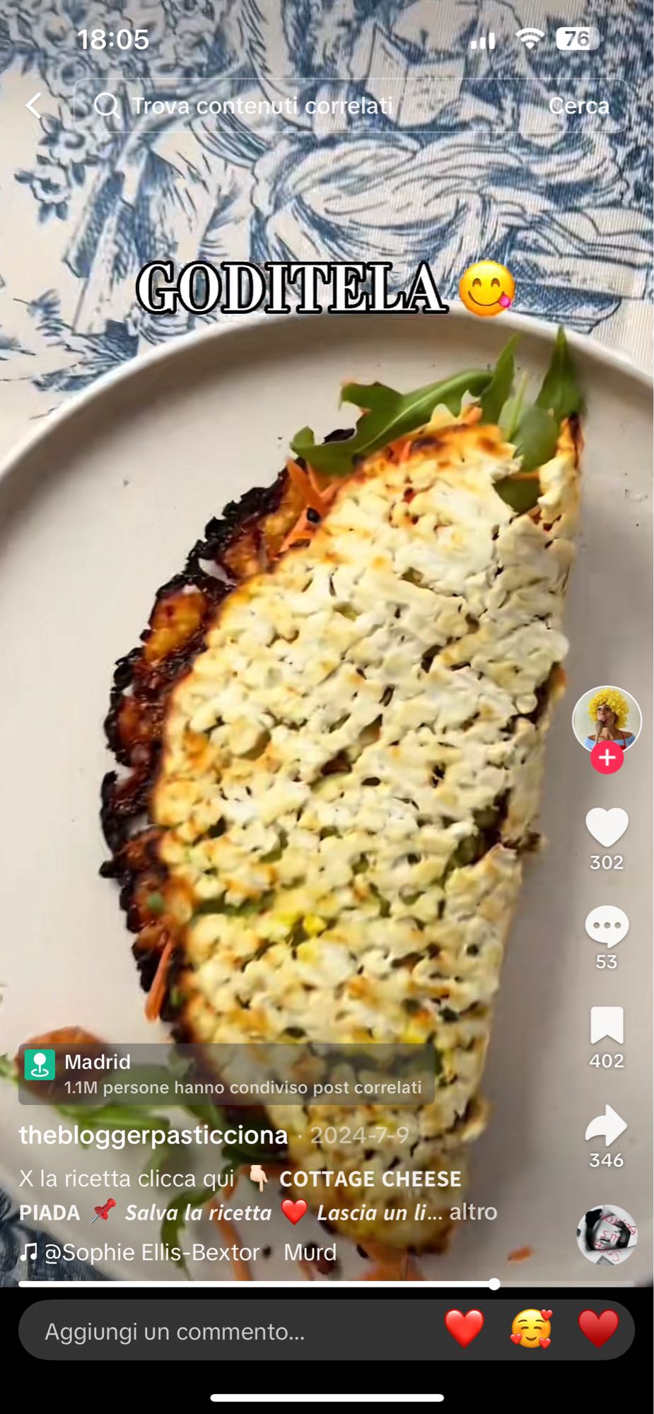 Cottage Cheese Piada