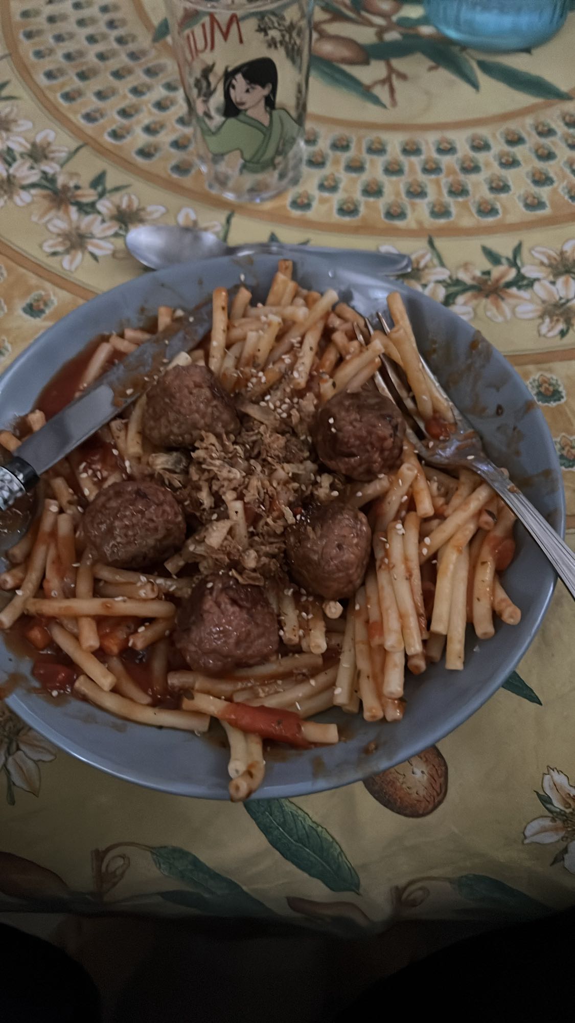 Pâtes aux boulettes