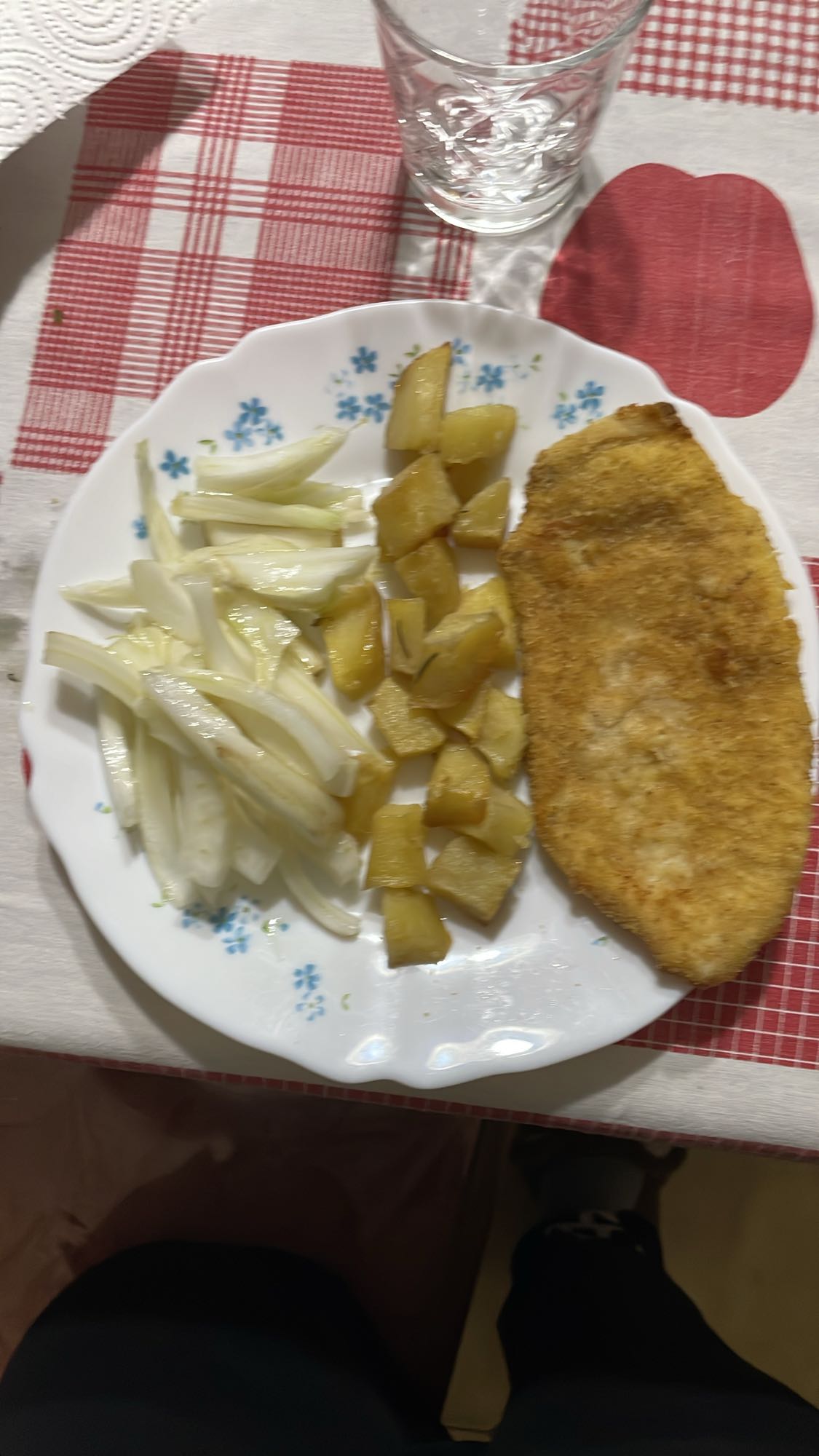 Breaded Fish with Veggies