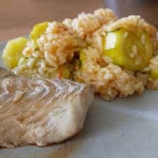 Poisson avec riz aux légumes