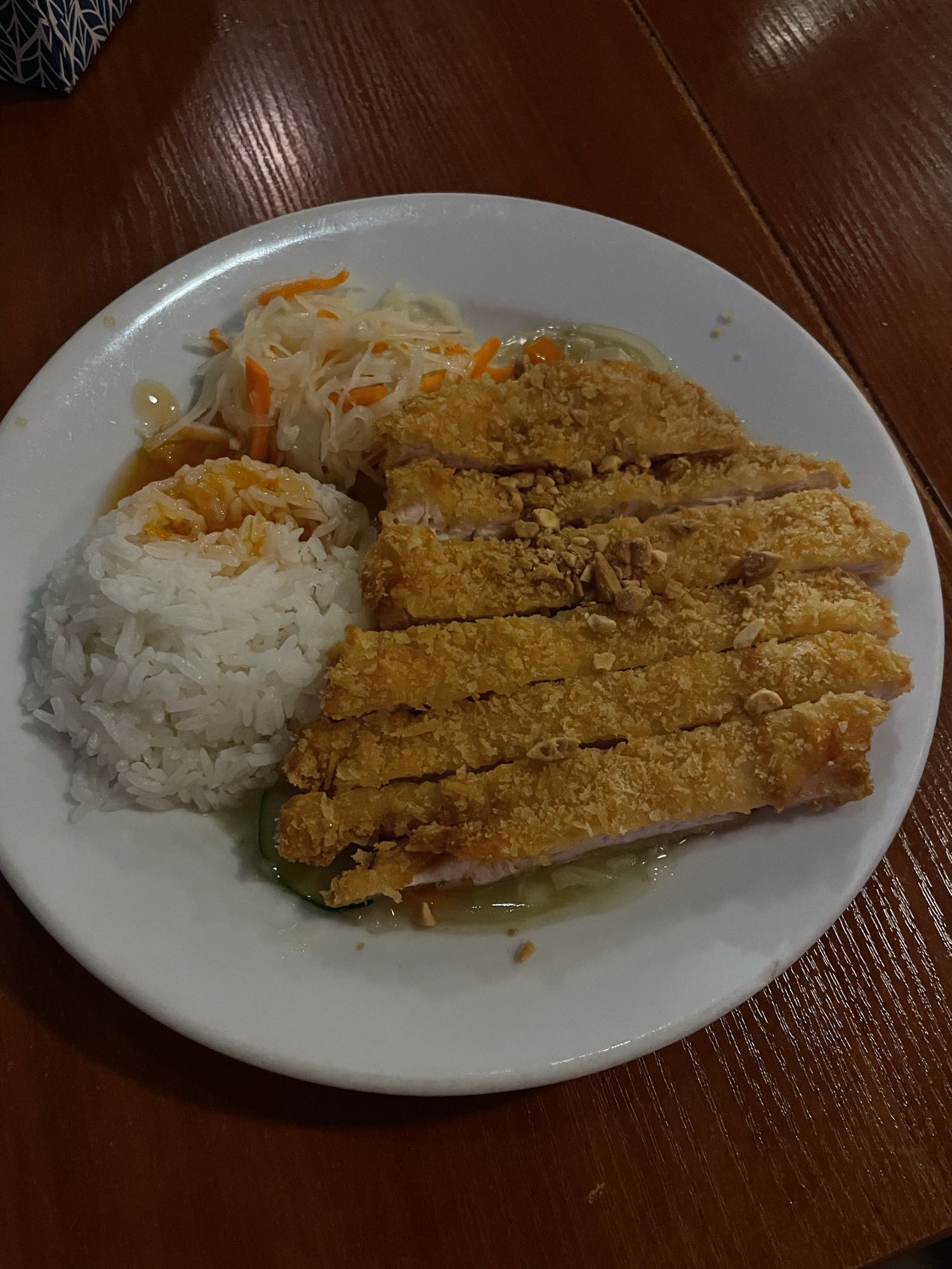 Chrupiący kurczak z ryżem