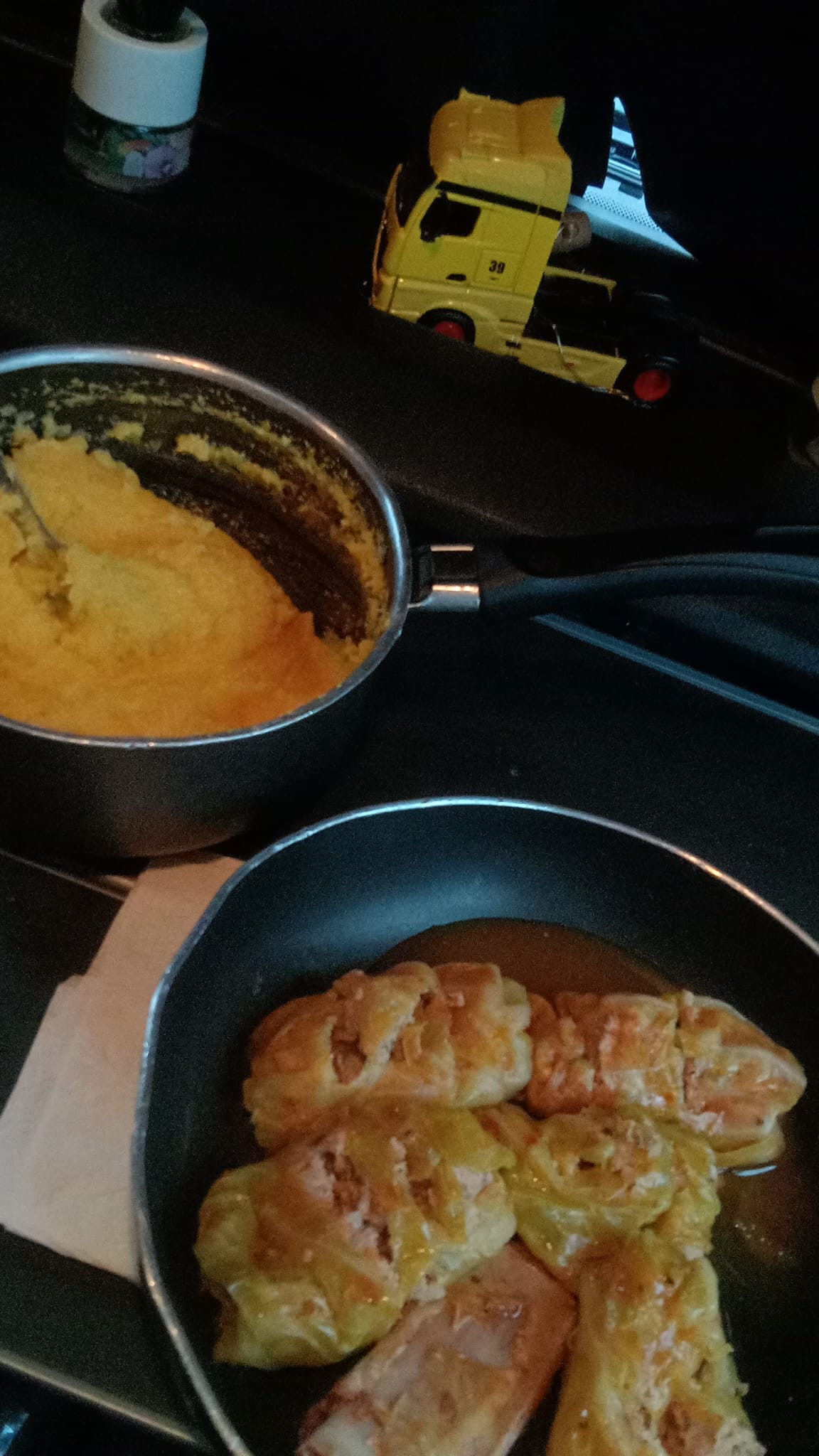 Stuffed Cabbage with Polenta