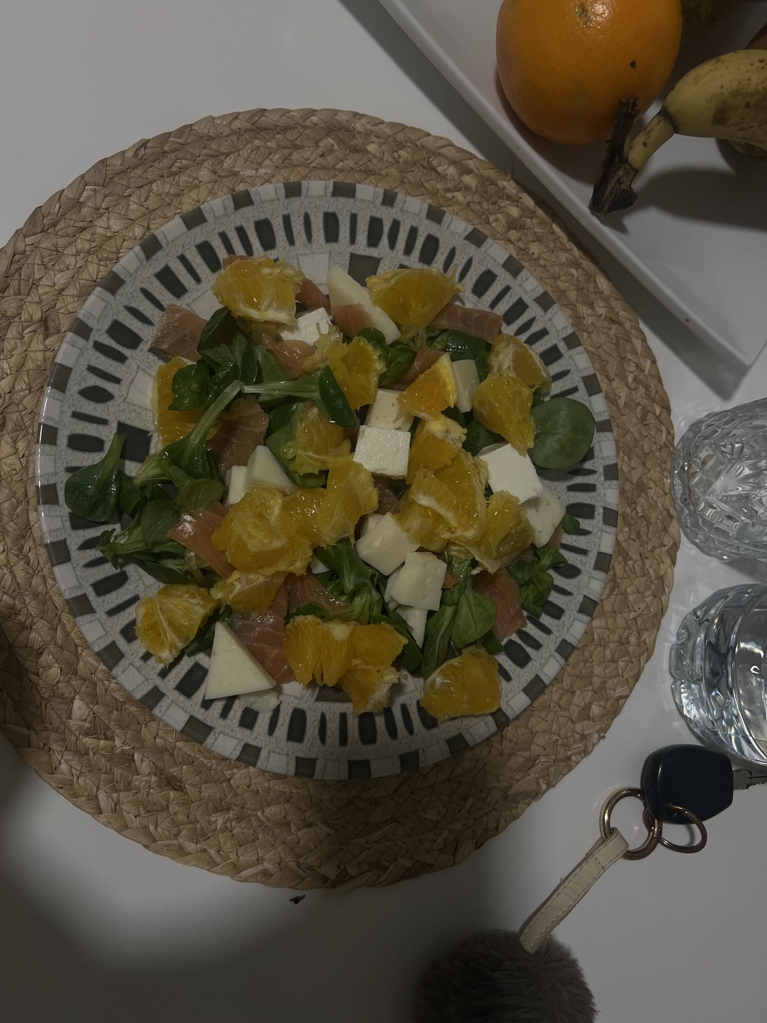 Ensalada de salmón y naranja