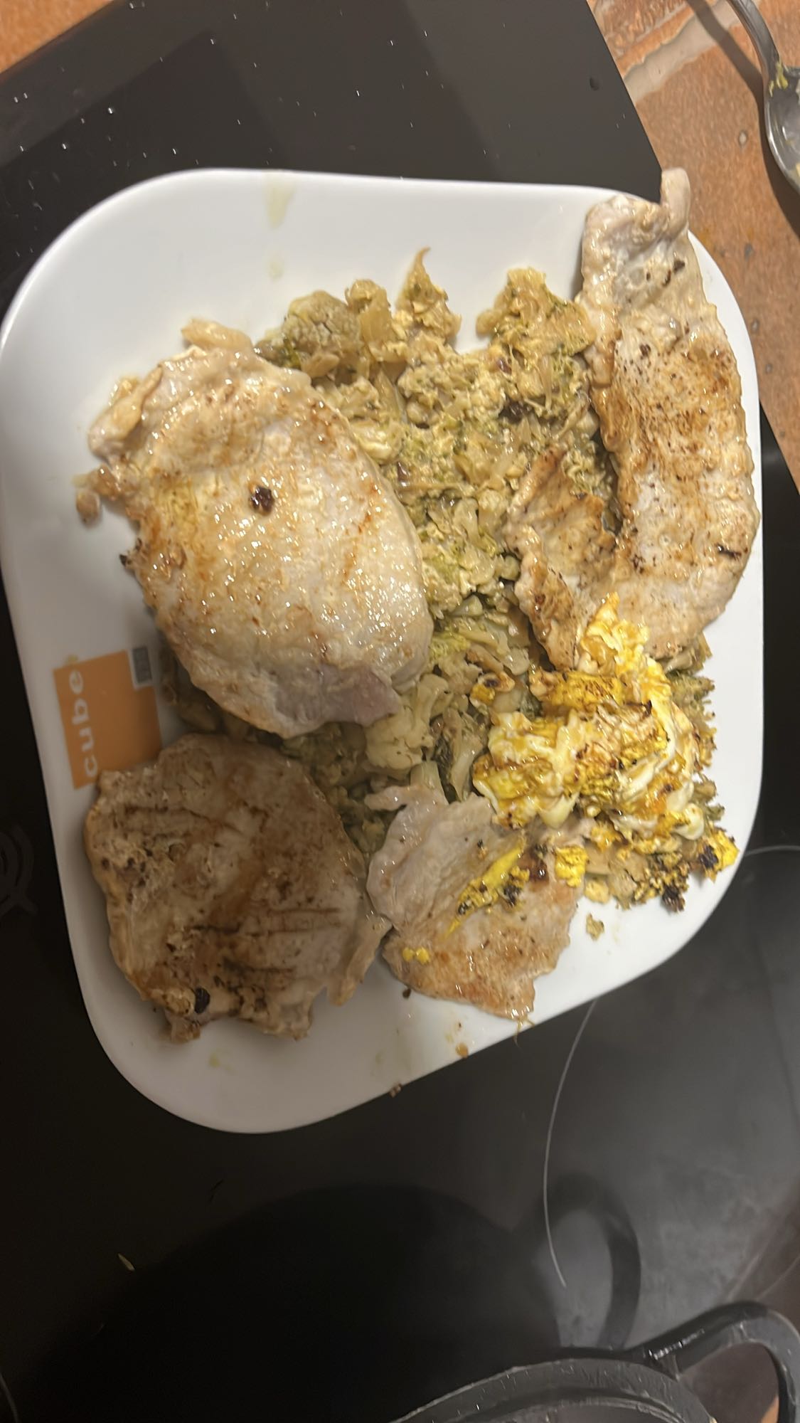 Chuletas con verduras