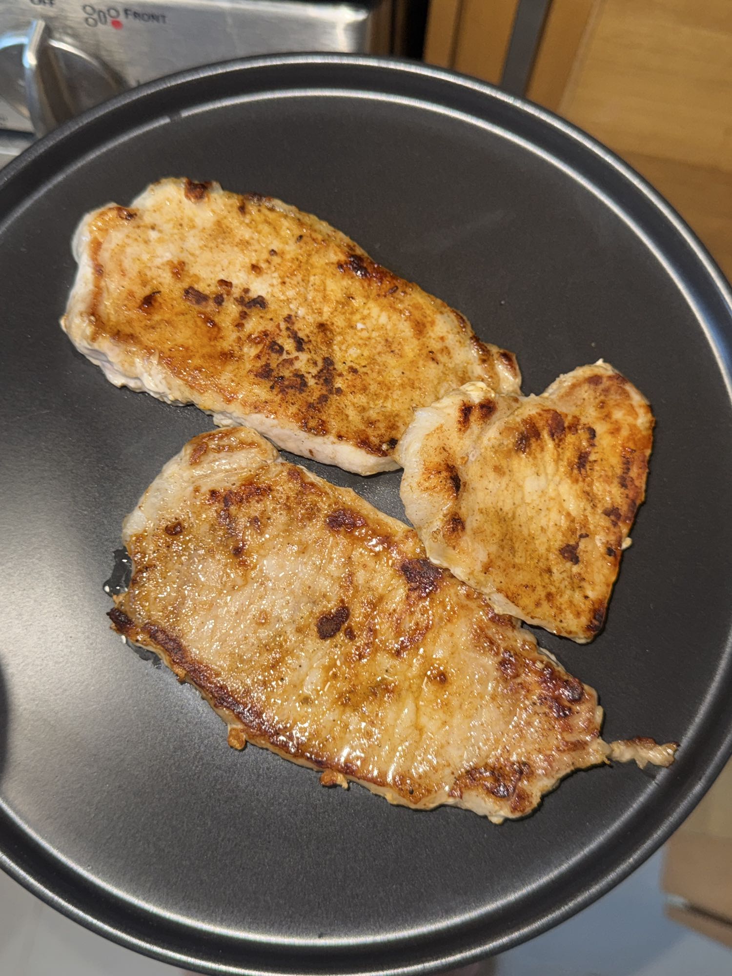 Chuleta de cerdo a la plancha