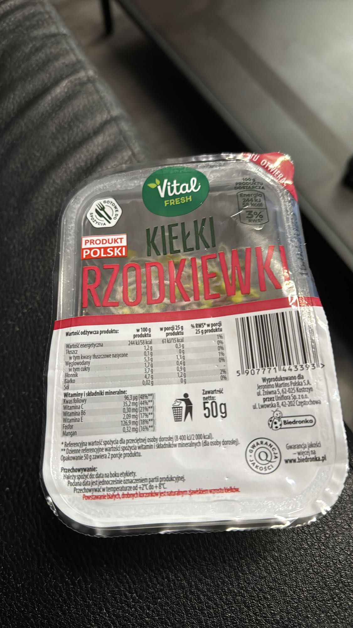 Kiełki rzodkiewki