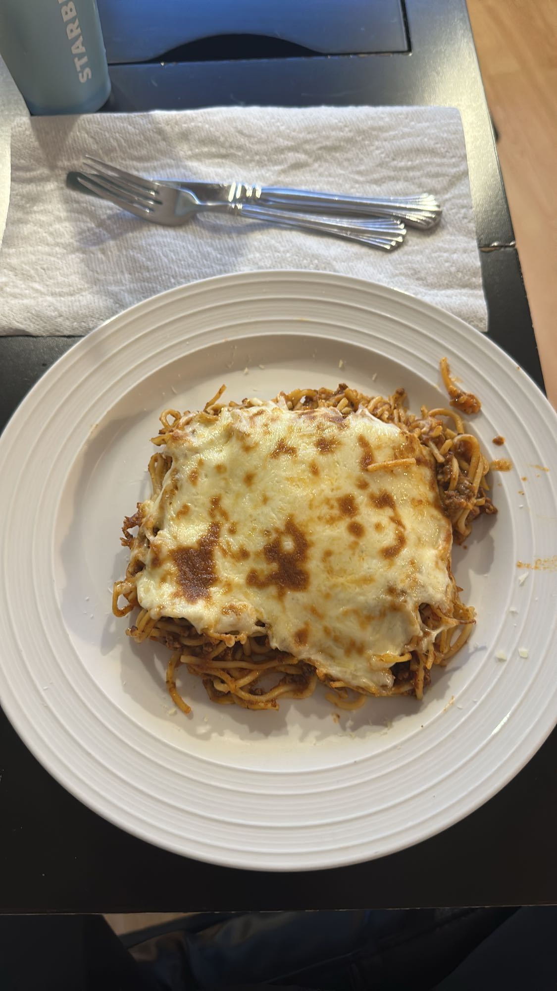 Gratin de spaghetti