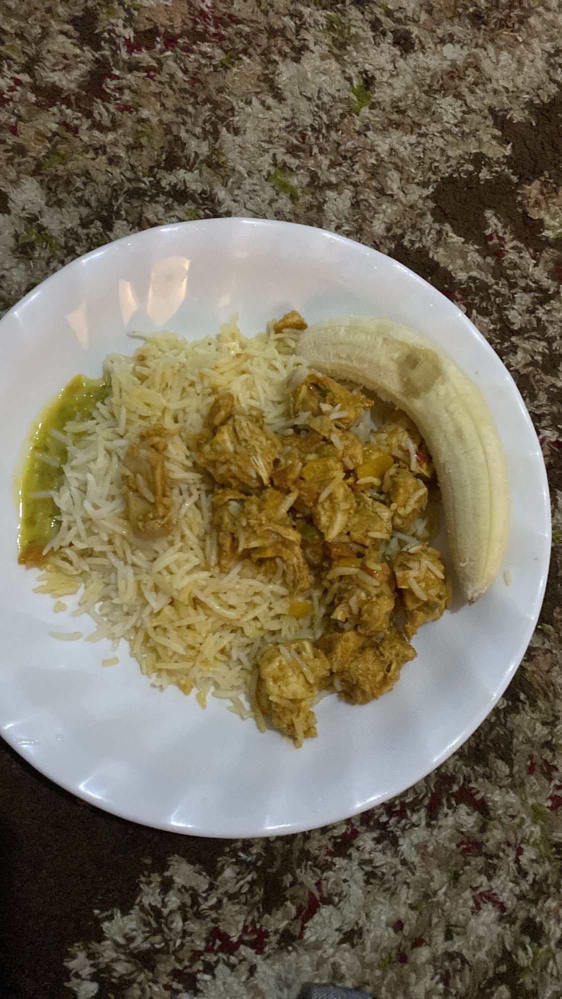 Chicken Rice with Banana