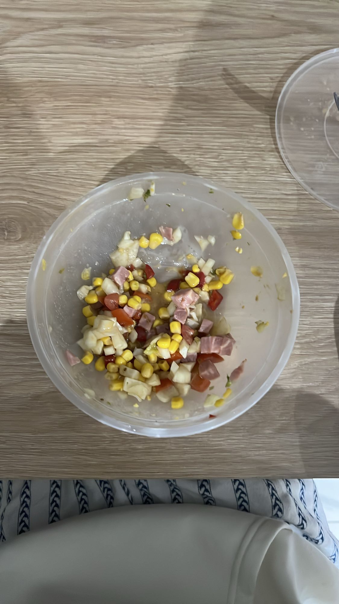 Salade de maïs et jambon