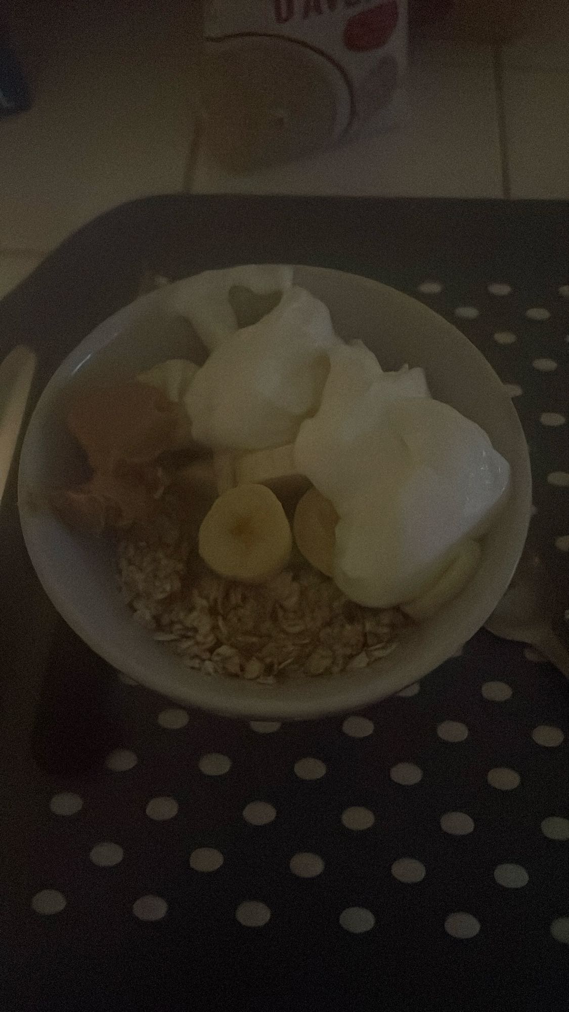 Bol de flocons d'avoine