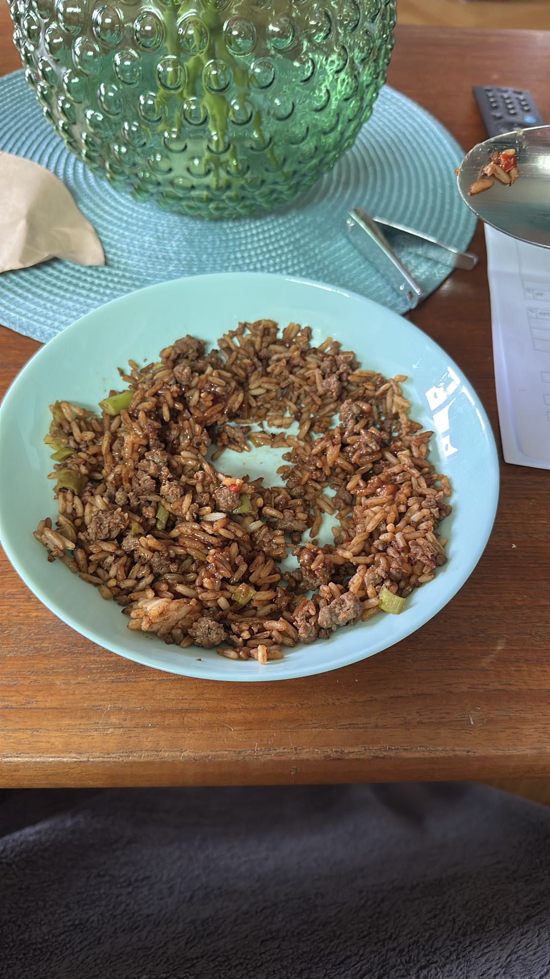 Stekt ris med köttfärs