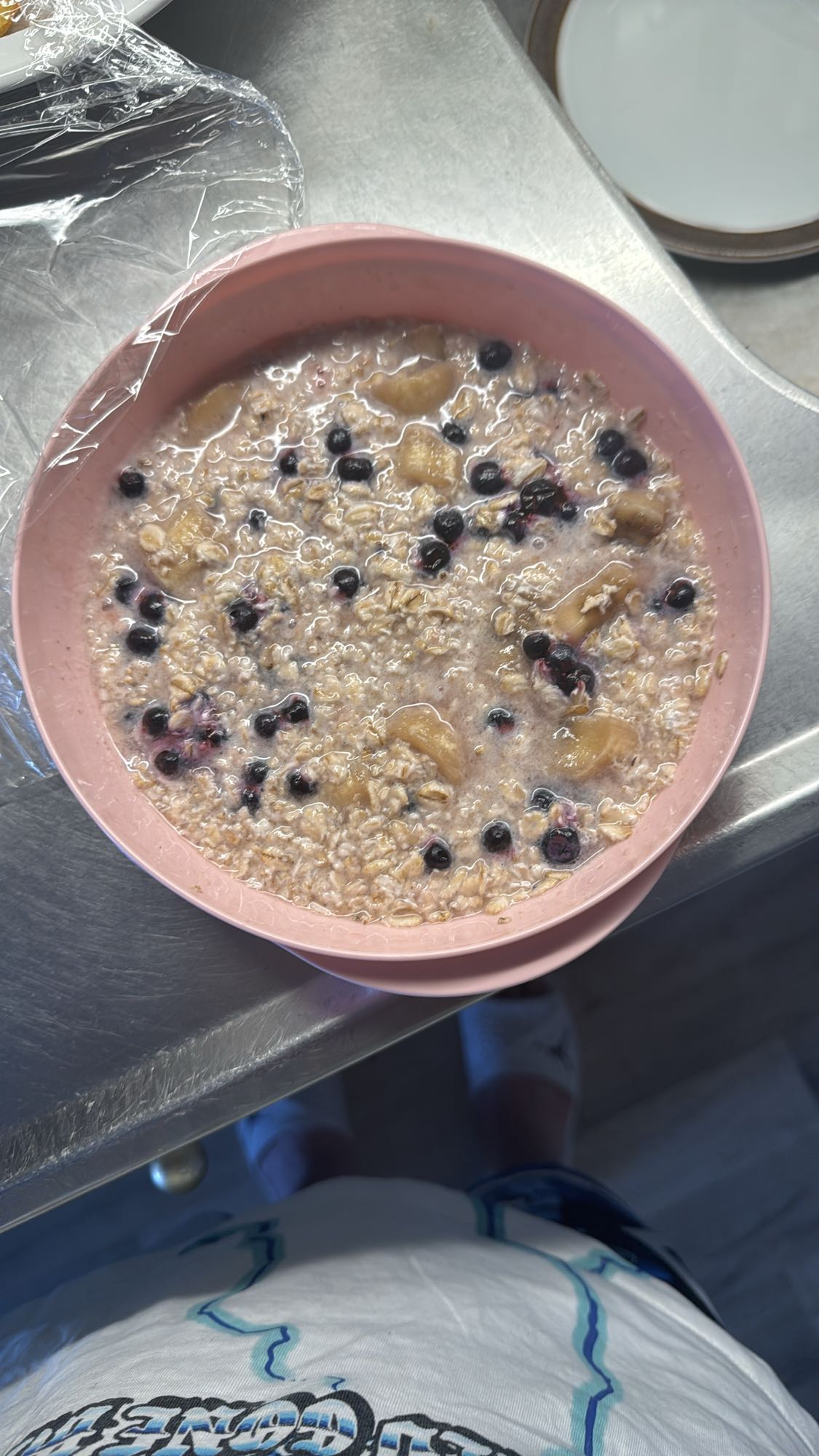 Havregrynsgröt med frukt