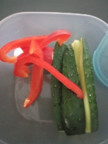 Cucumber and Bell Pepper
