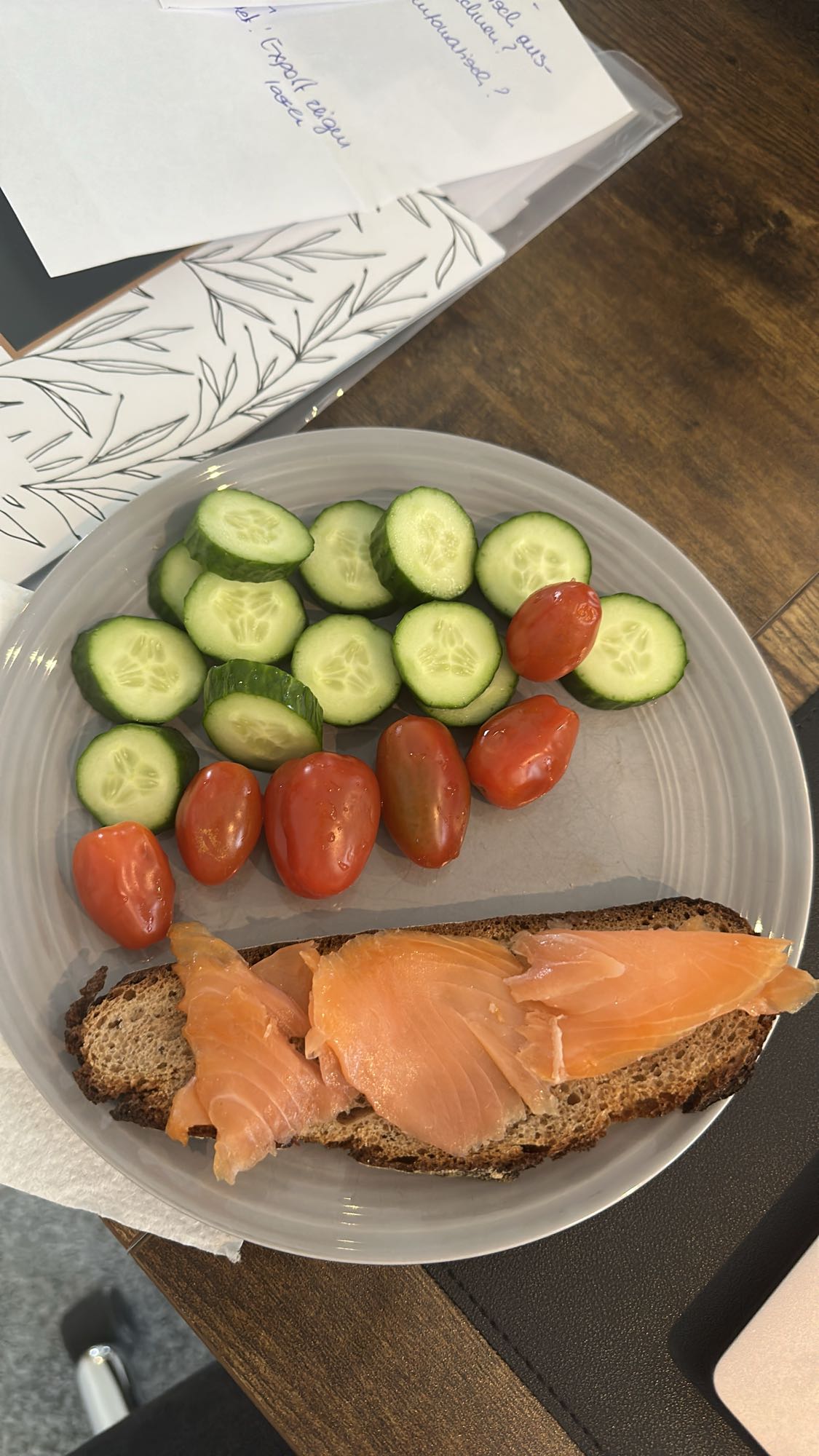 Lachs auf Vollkornbrot